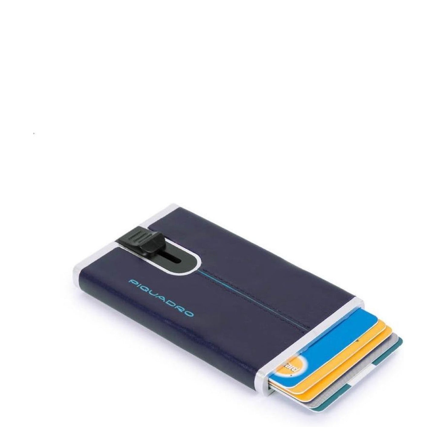 Piquadro Blue Square Creditcard Case With Sliding System night blue