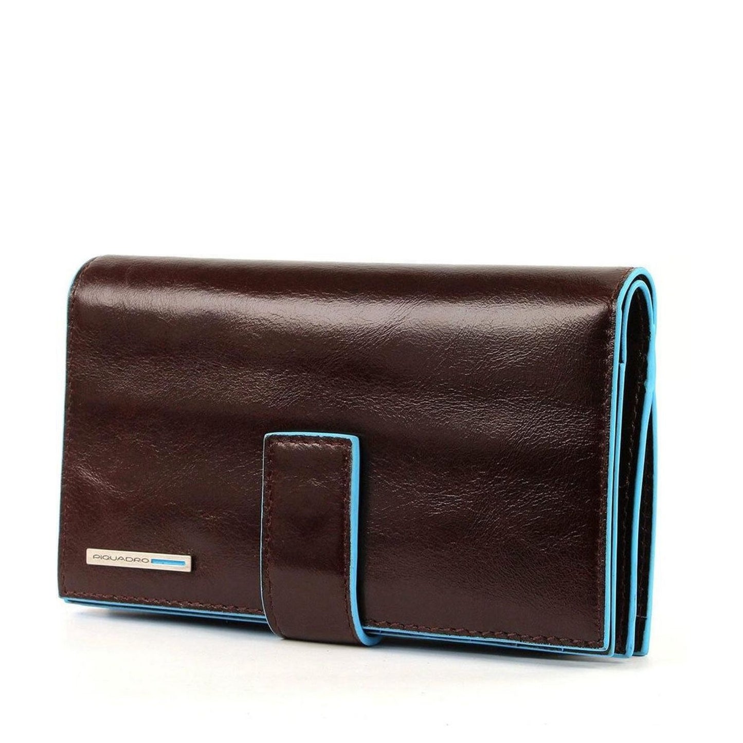 Piquadro Blue Square Women Wallet mahogany