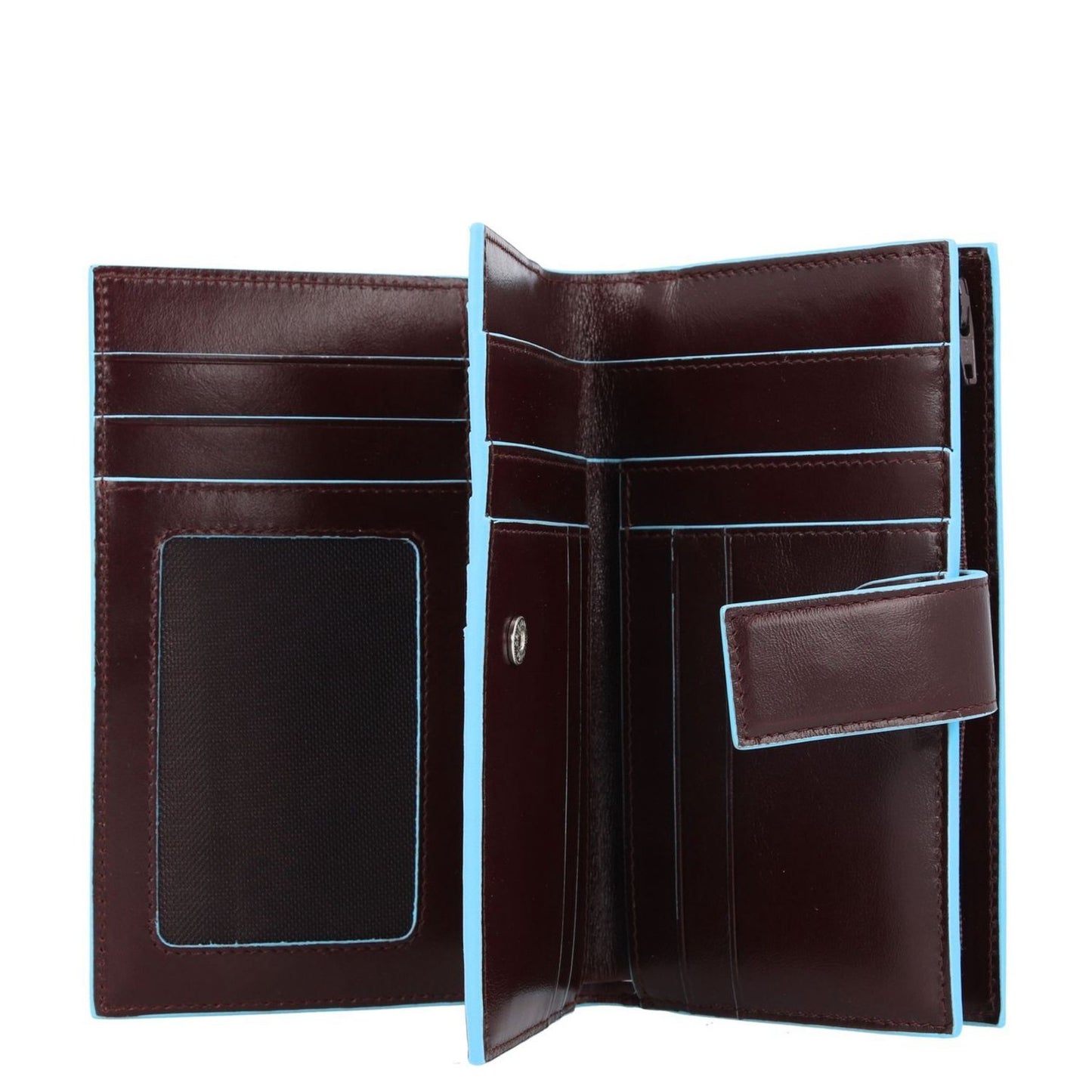 Piquadro Blue Square Women Wallet mahogany