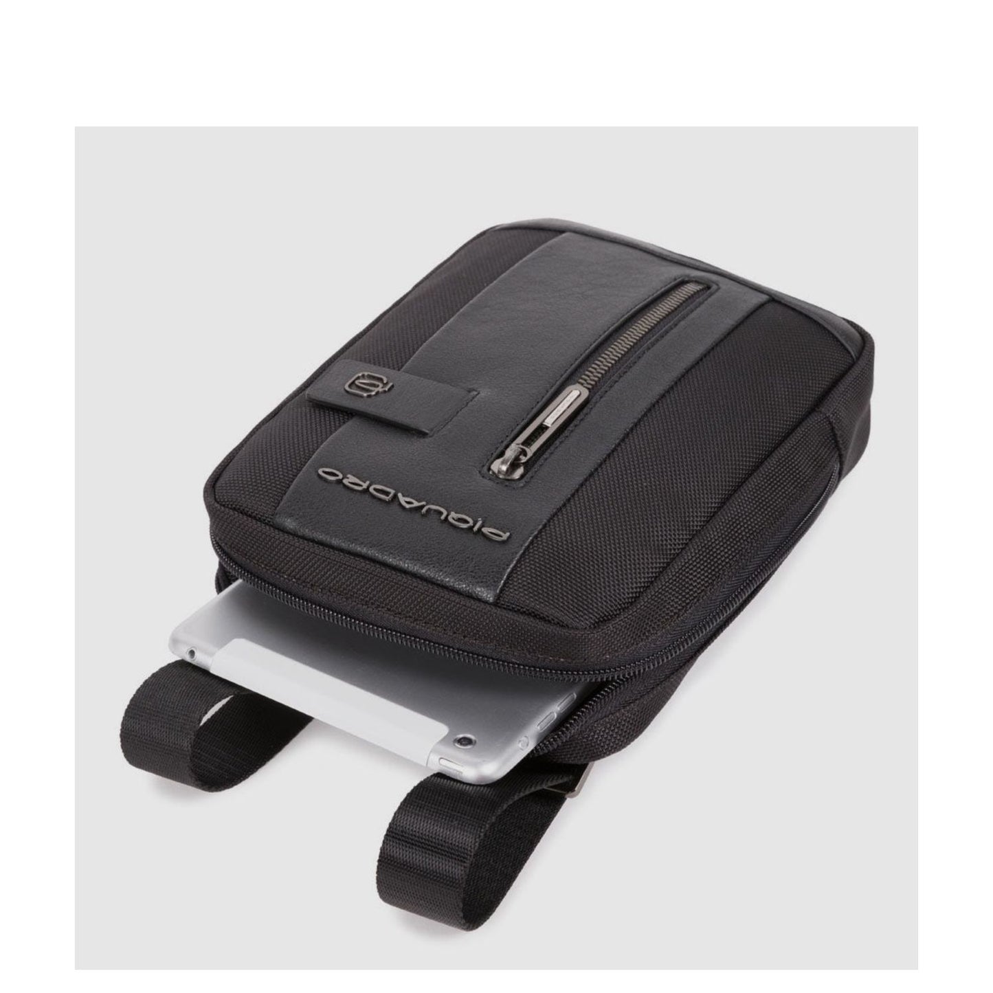 Piquadro Brief 2 iPad Mini Crossbody Bag black