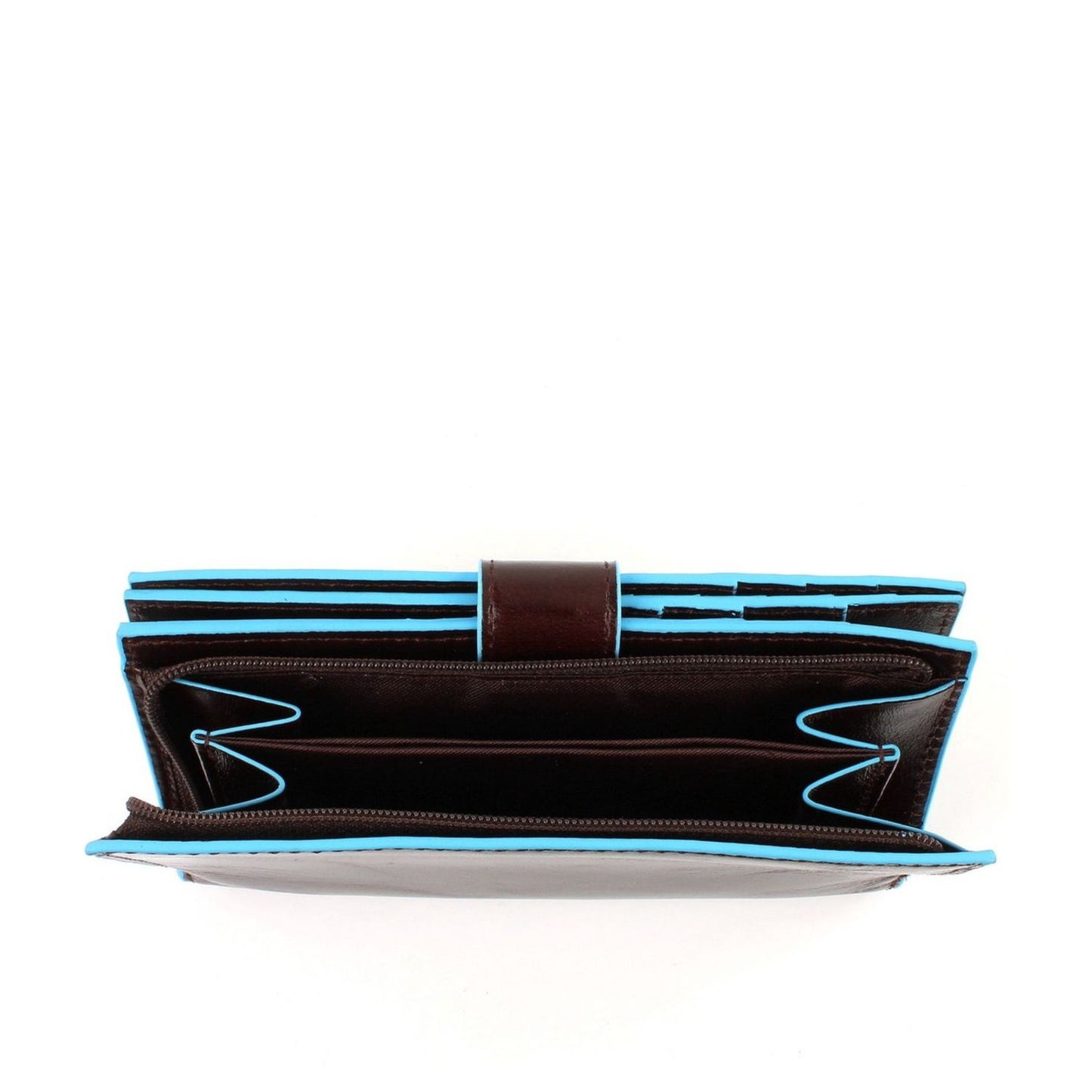 Piquadro Blue Square Women Wallet mahogany