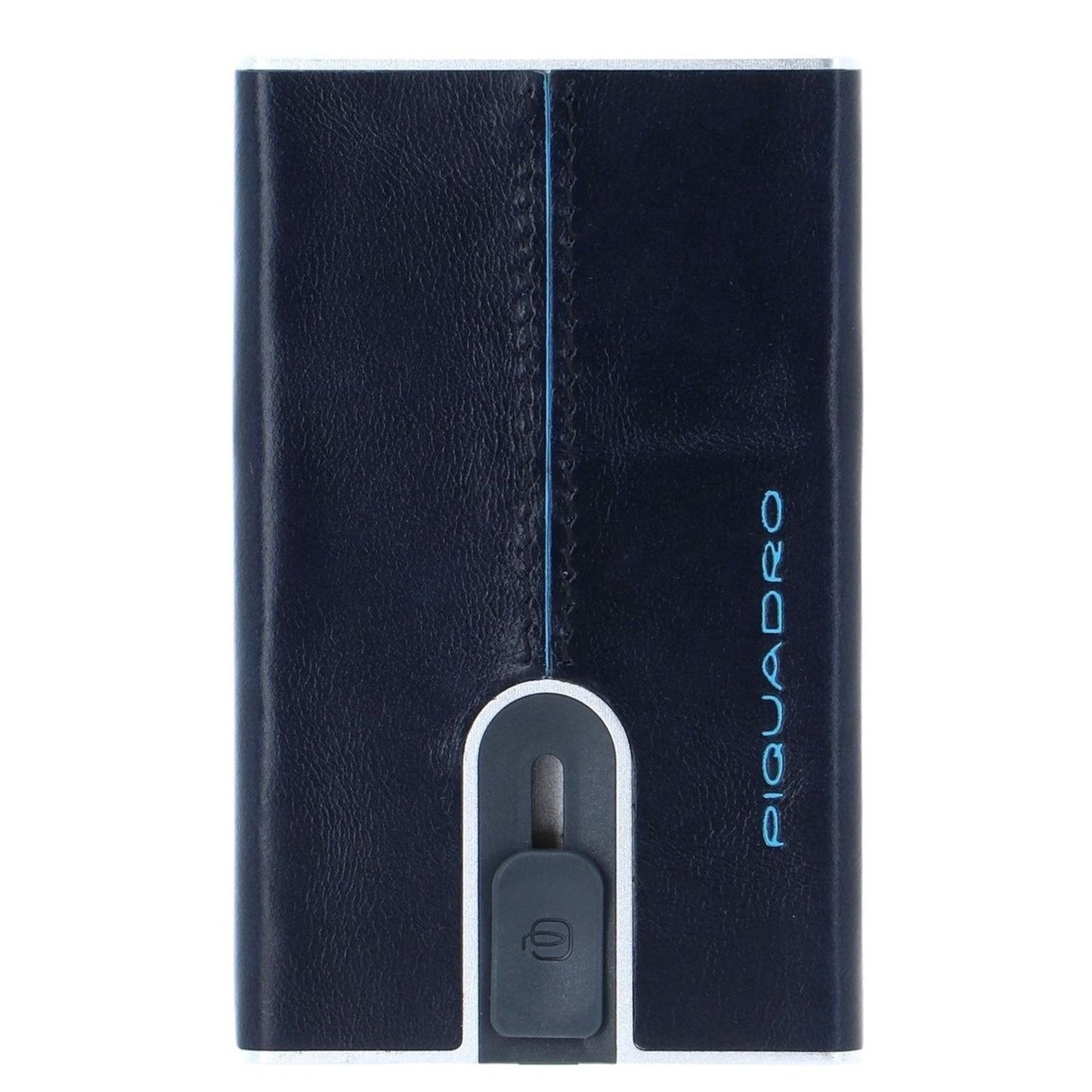Piquadro Blue Square Creditcard Case With Sliding System night blue
