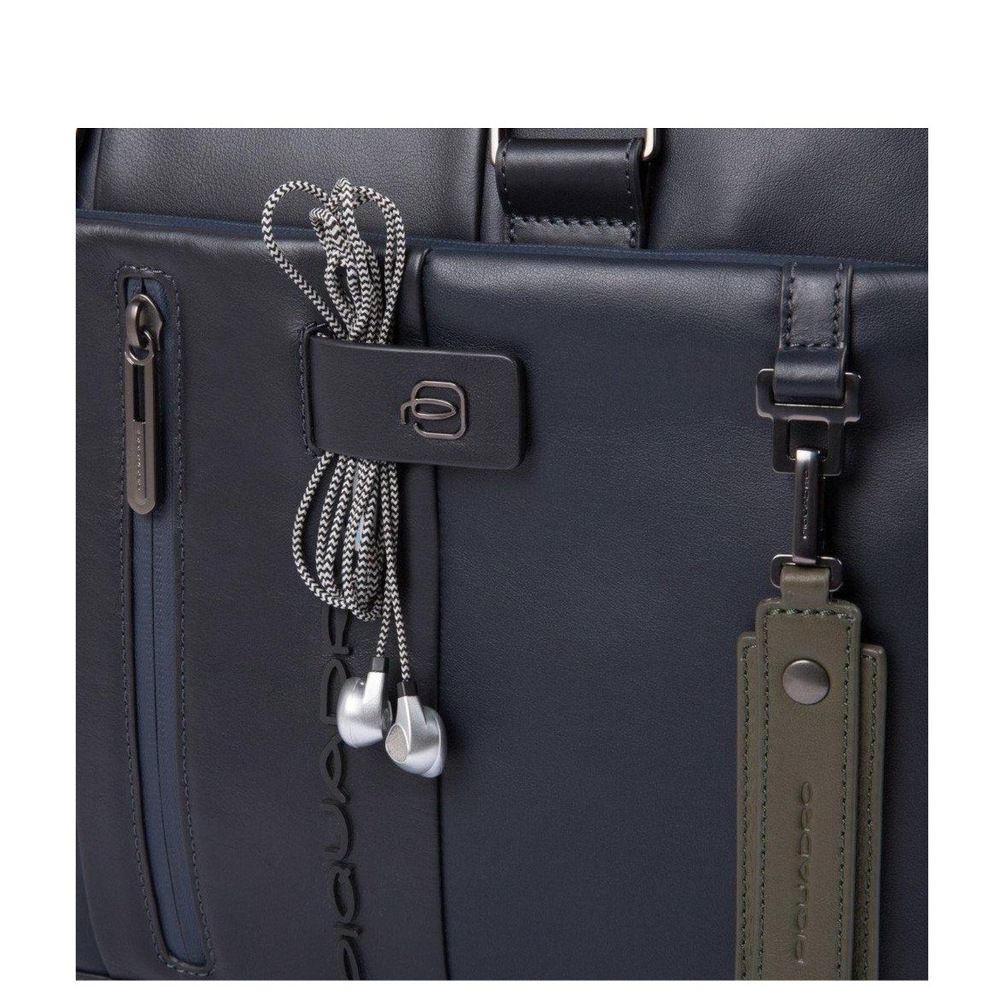 Piquadro Urban Computer Portfolio Briefcase with iPad Compartment blue