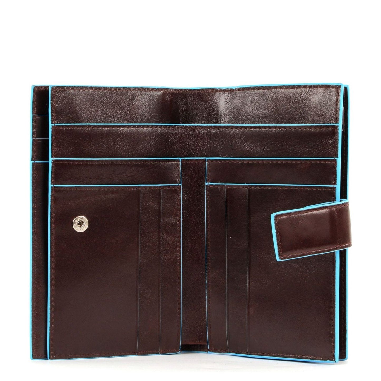 Piquadro Blue Square Women Wallet mahogany