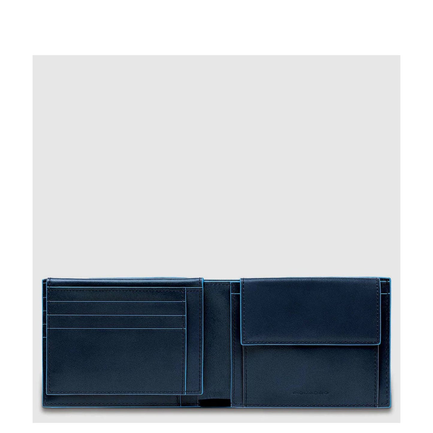 Piquadro Blue Square Mens Wallet night blue