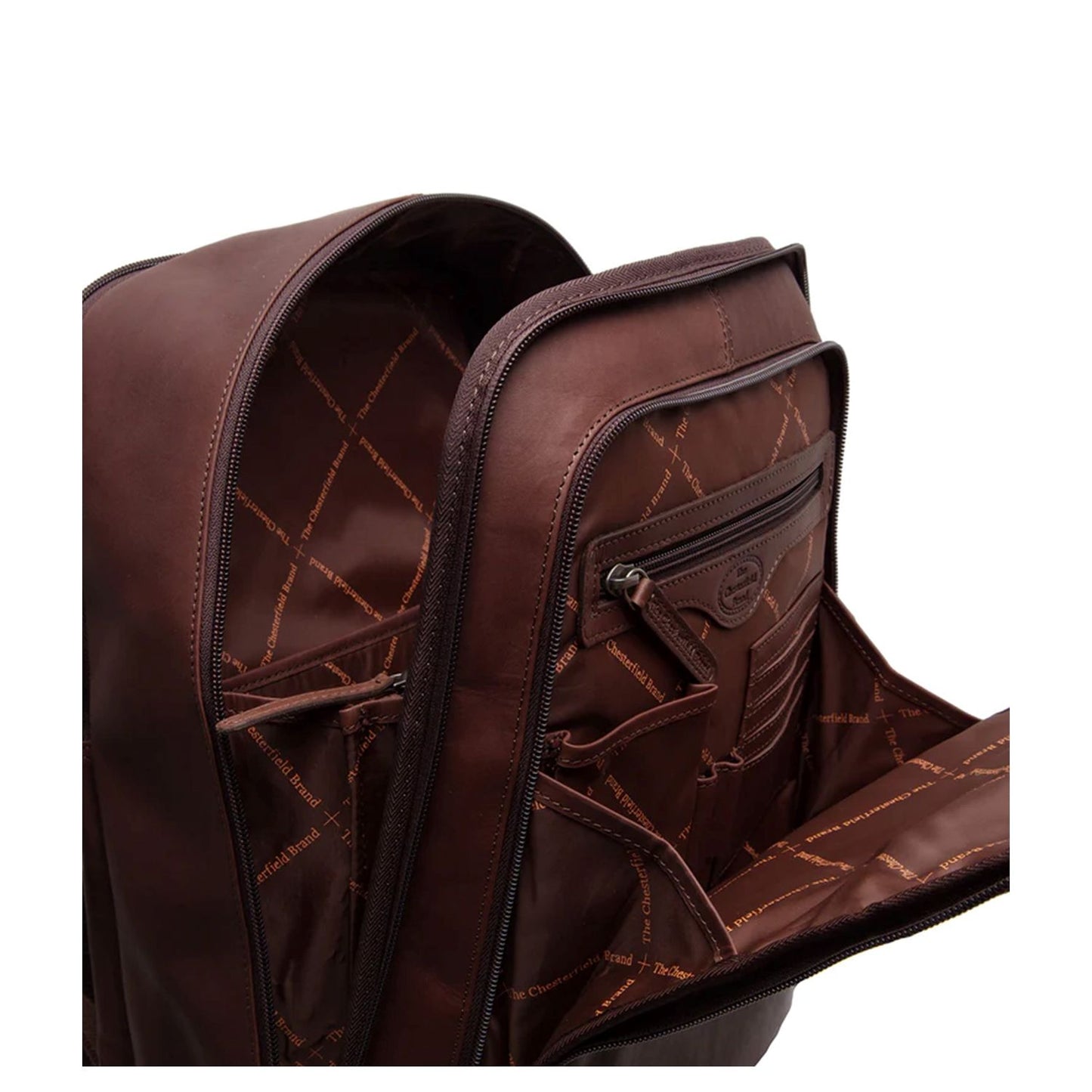 The Chesterfield Brand Detroit Leren Backpack brown
