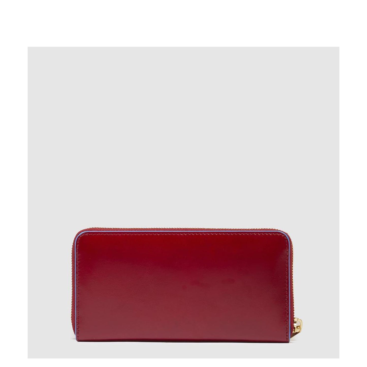 Piquadro Blue Square Women Zip Long Wallet red