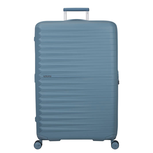 American Tourister Fastforward Spinner 83/31 TSA Expandable steel blue