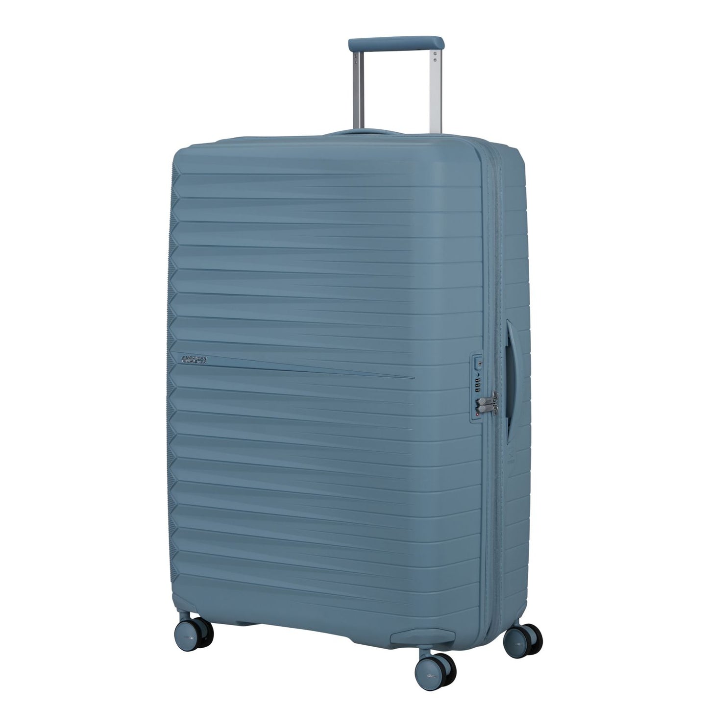 American Tourister Fastforward Spinner 83/31 TSA Expandable steel blue