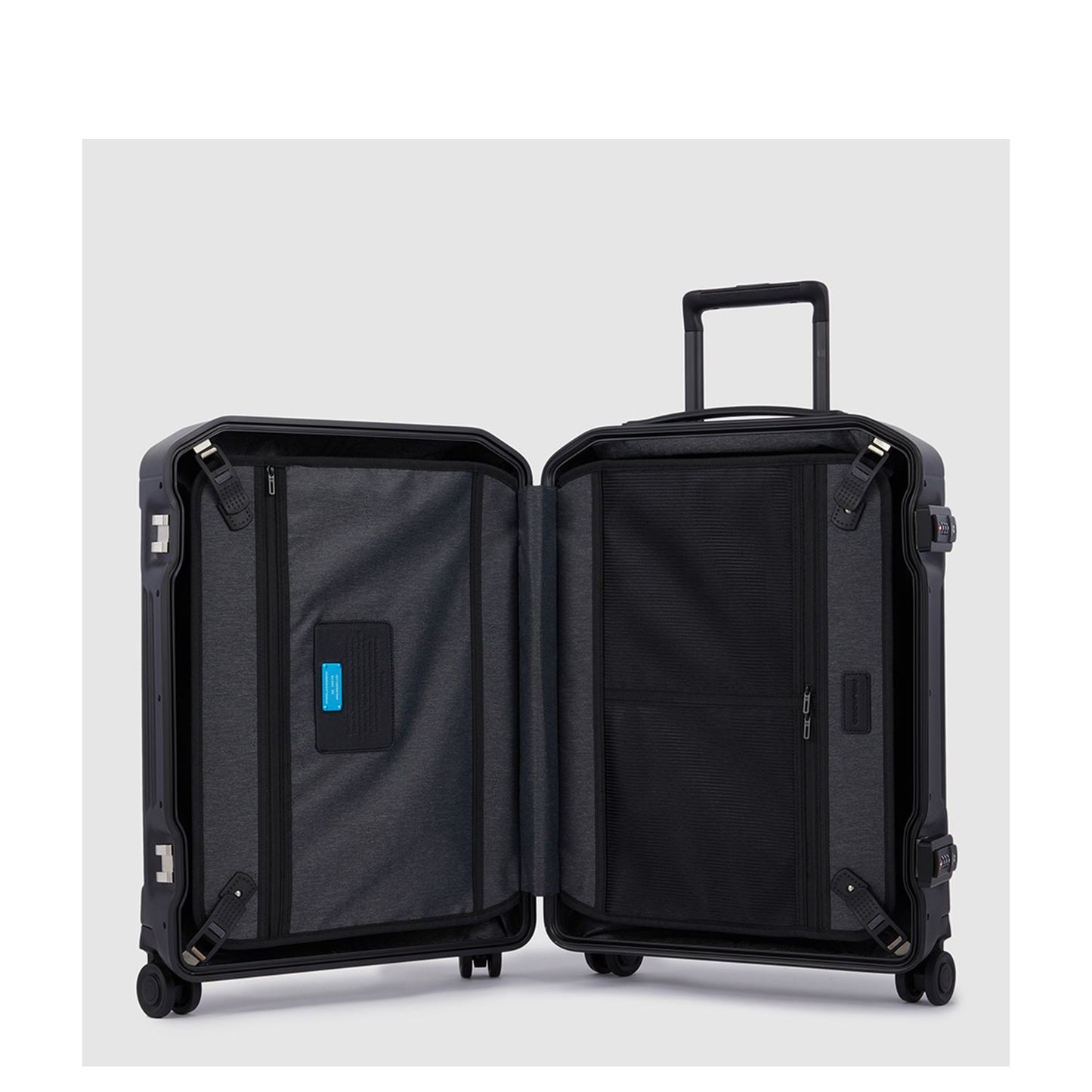 Piquadro PQ Light Frame Ultra Slim Spinner 55 matte black