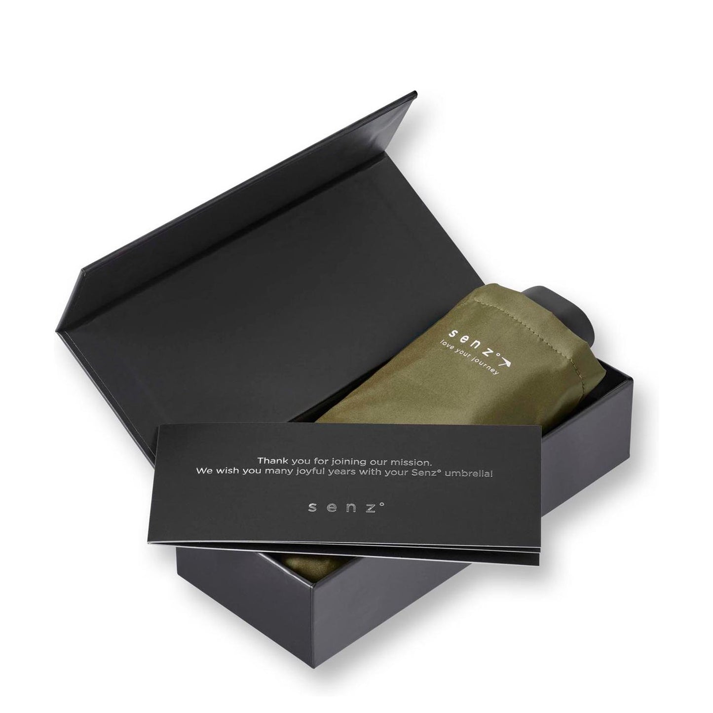 Senz Micro Foldable Storm Umbrella martini olive