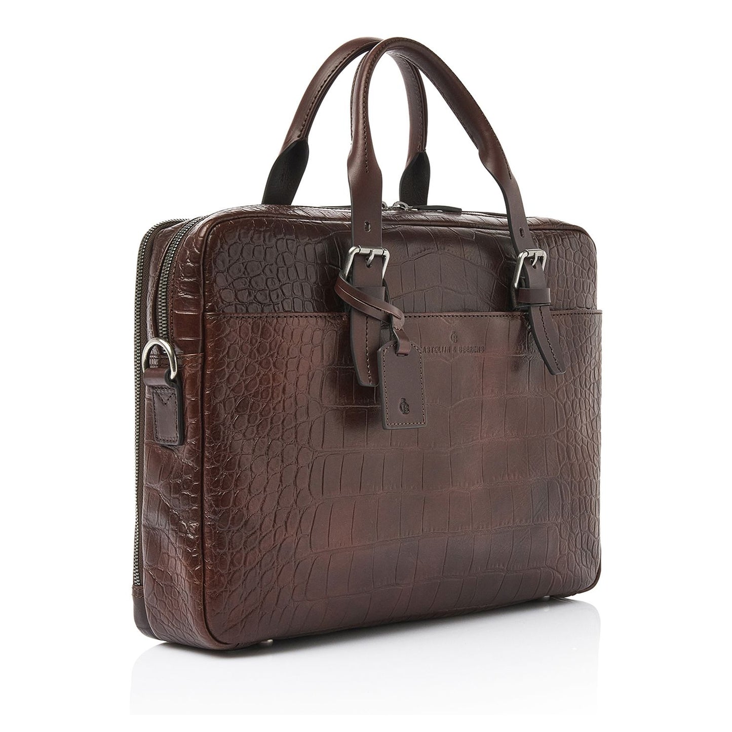 Castelijn & Beerens Aurum Laptopbag RFID 15.6" mocca