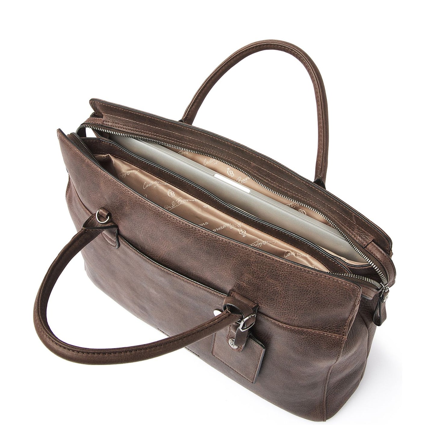 Castelijn & Beerens Cavallo Laptopbag RFID 15.6" mocca