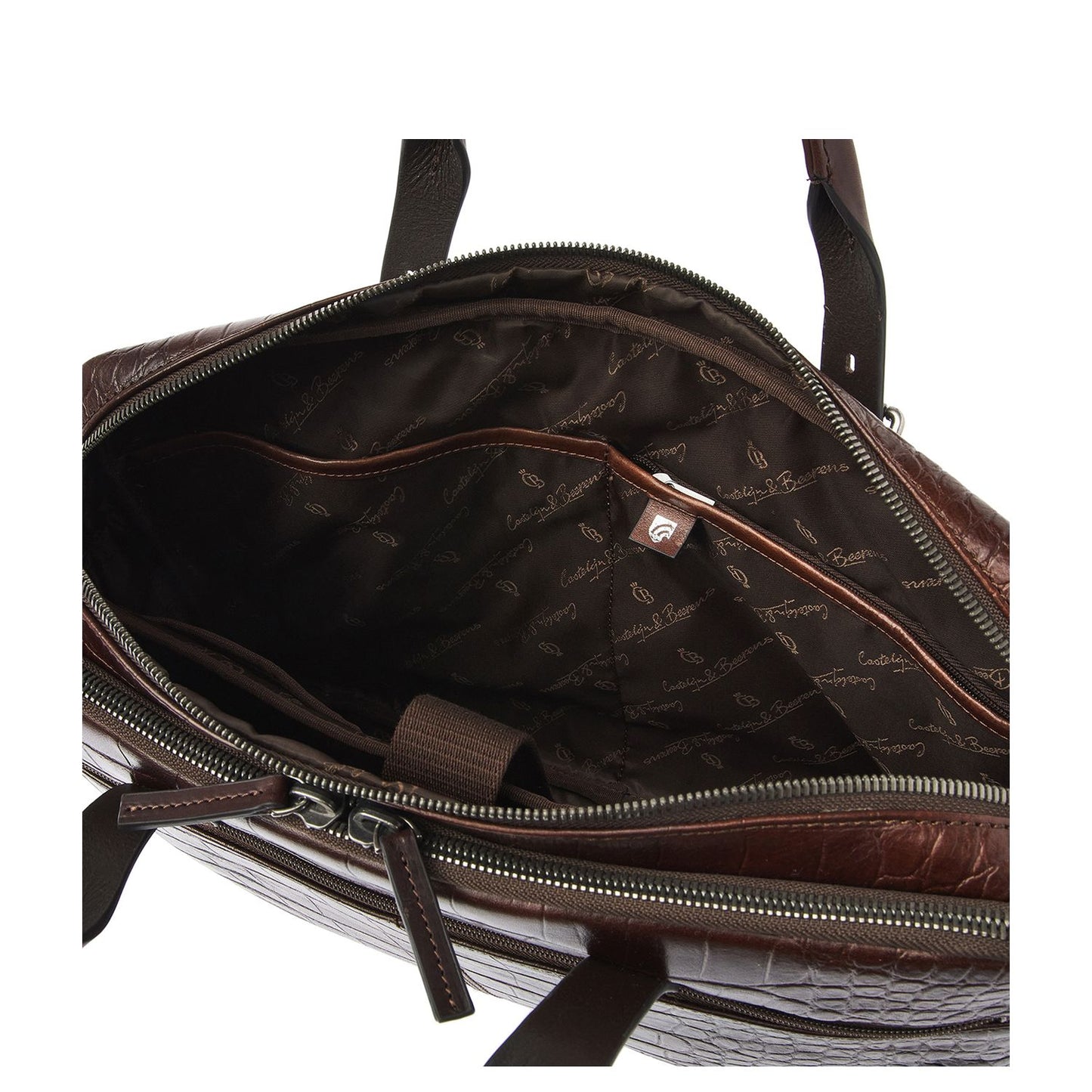 Castelijn & Beerens Aurum Laptopbag RFID 15.6" mocca