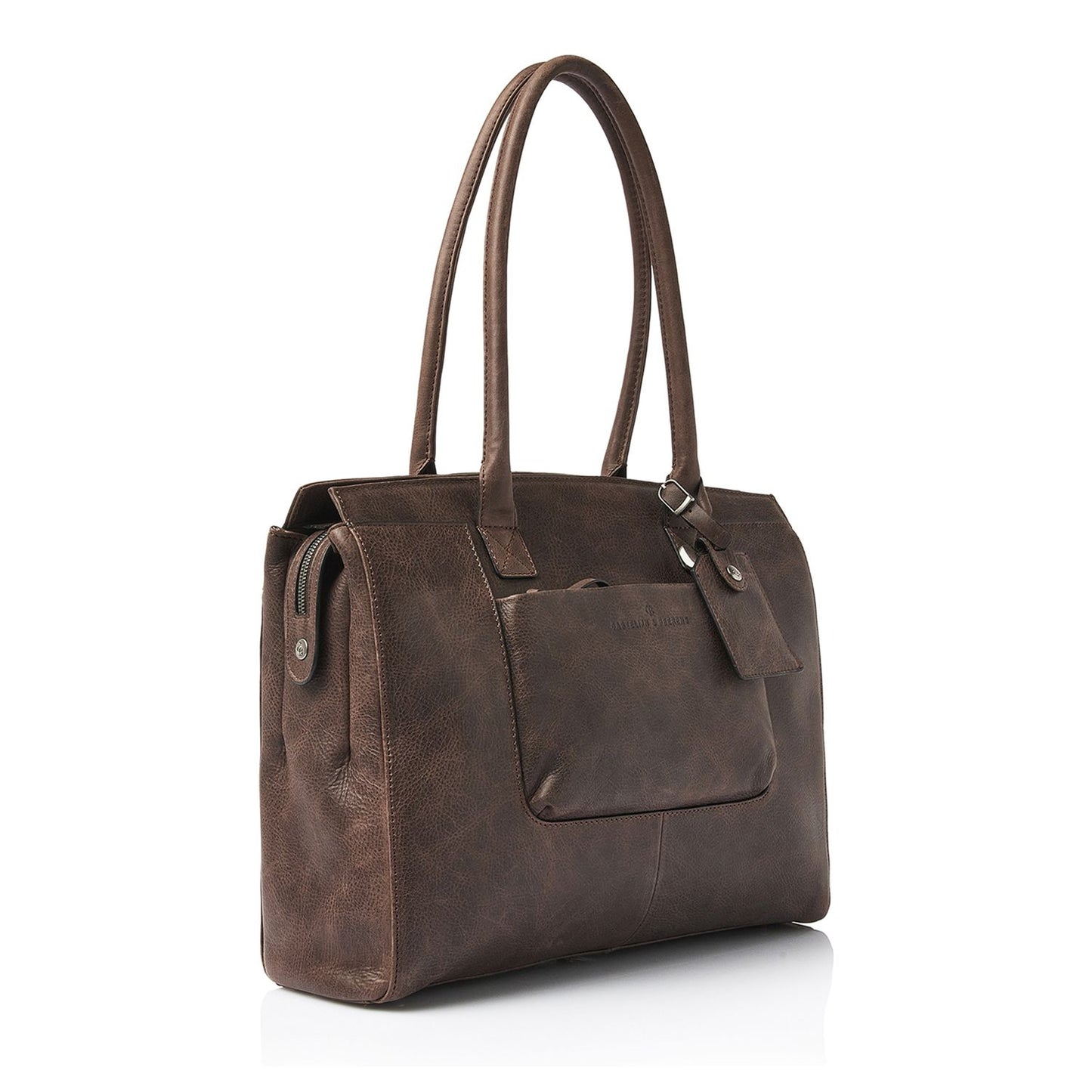 Castelijn & Beerens Aurellé Laptopbag Shopper RFID 15.6" mocca