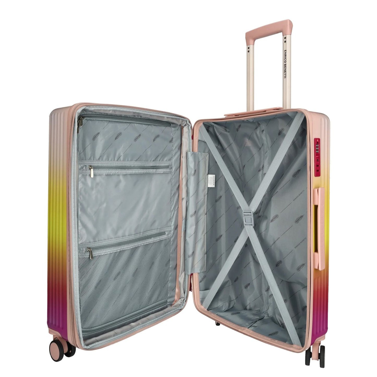 Enrico Benetti Havana Medium Spinner 65 cm Expandable fuchsia