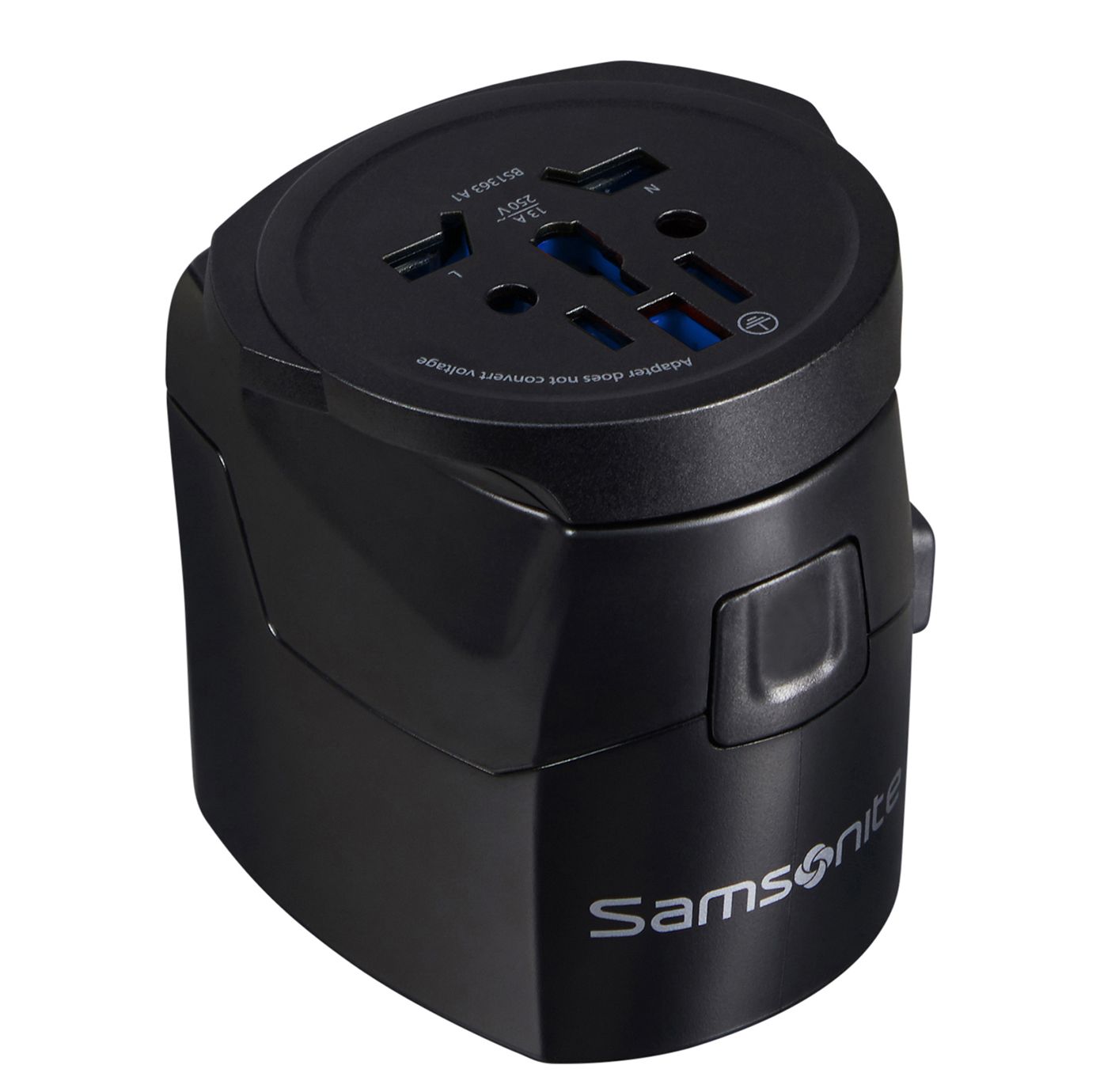 Samsonite TA Revolution World Adaptor Pro 3-P+Usb black