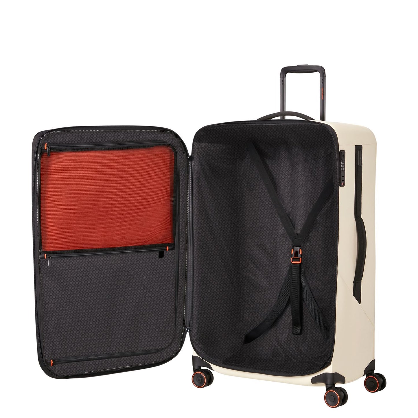 Samsonite Glazed Spinner 78 cm - Uitbreidbaar 125/141 liter - 78x48x32/35 cm - sandstone