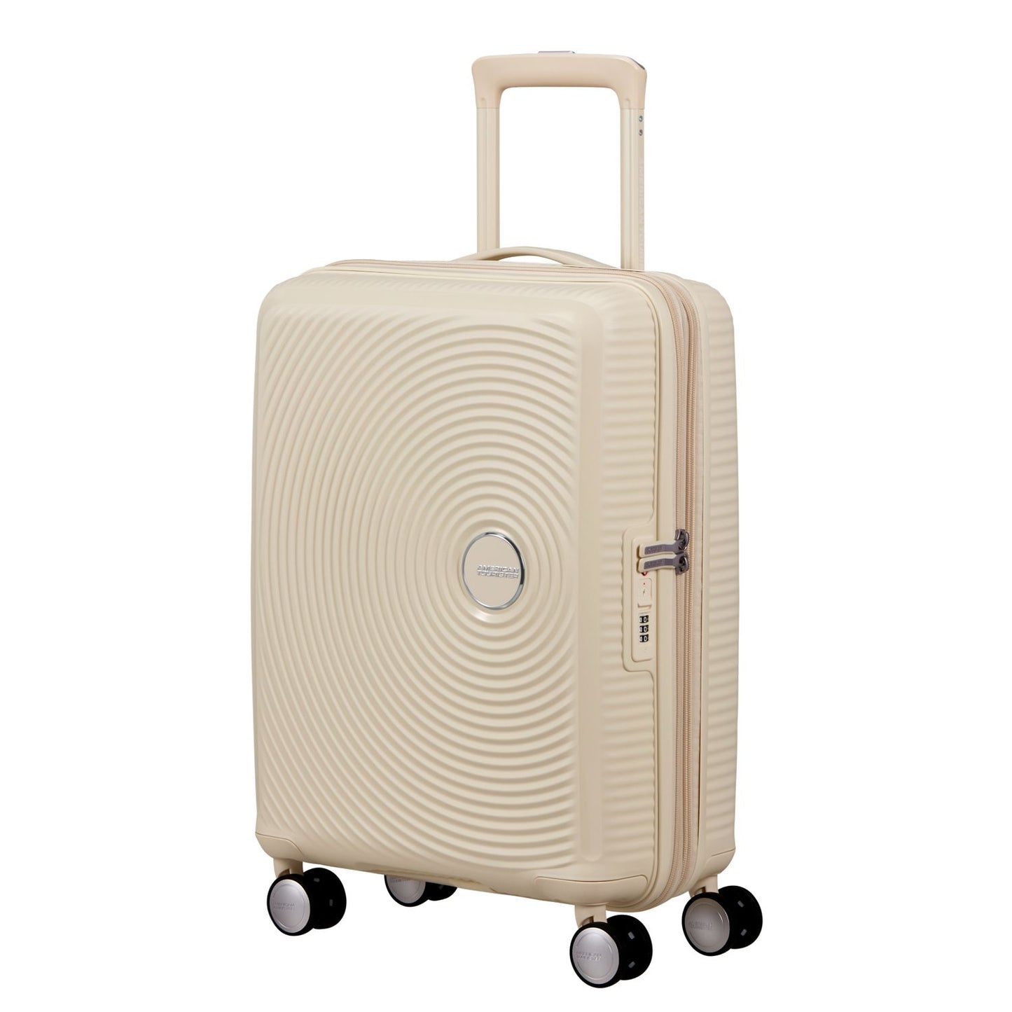 American Tourister Soundbox Spinner 55/20 cm TSA Expandable coconut sand