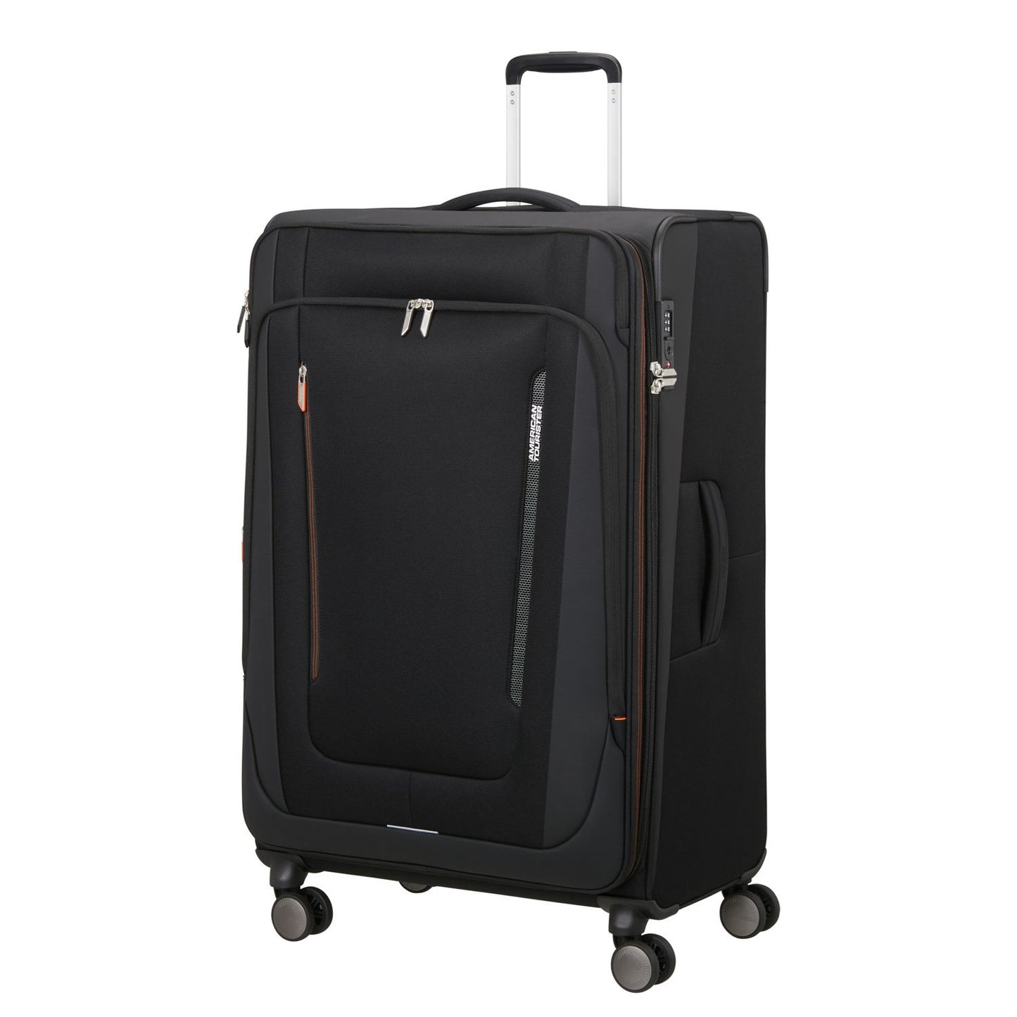 American Tourister Wanderlite Spinner L - Uitbreidbaar 108/123 liter - 79x48x31/34 cm - shadow black
