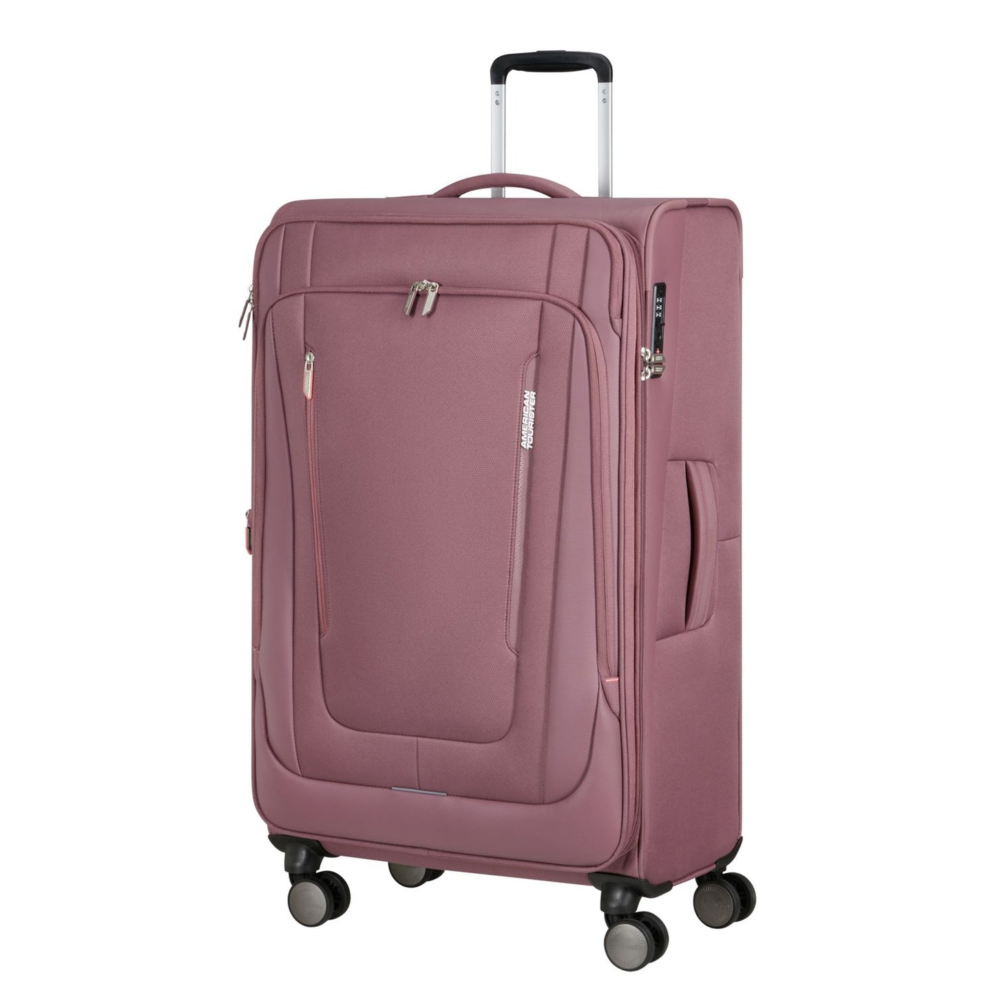 American Tourister Wanderlite Spinner L - Uitbreidbaar 108/123 liter - 79x48x31/34 cm - galactic mauve