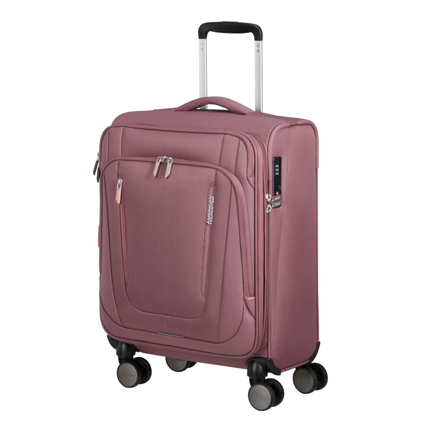 American Tourister Wanderlite Handbagage Spinner S - Uitbreidbaar 45/49.5 liter - 55x40x25 cm - galactic mauve