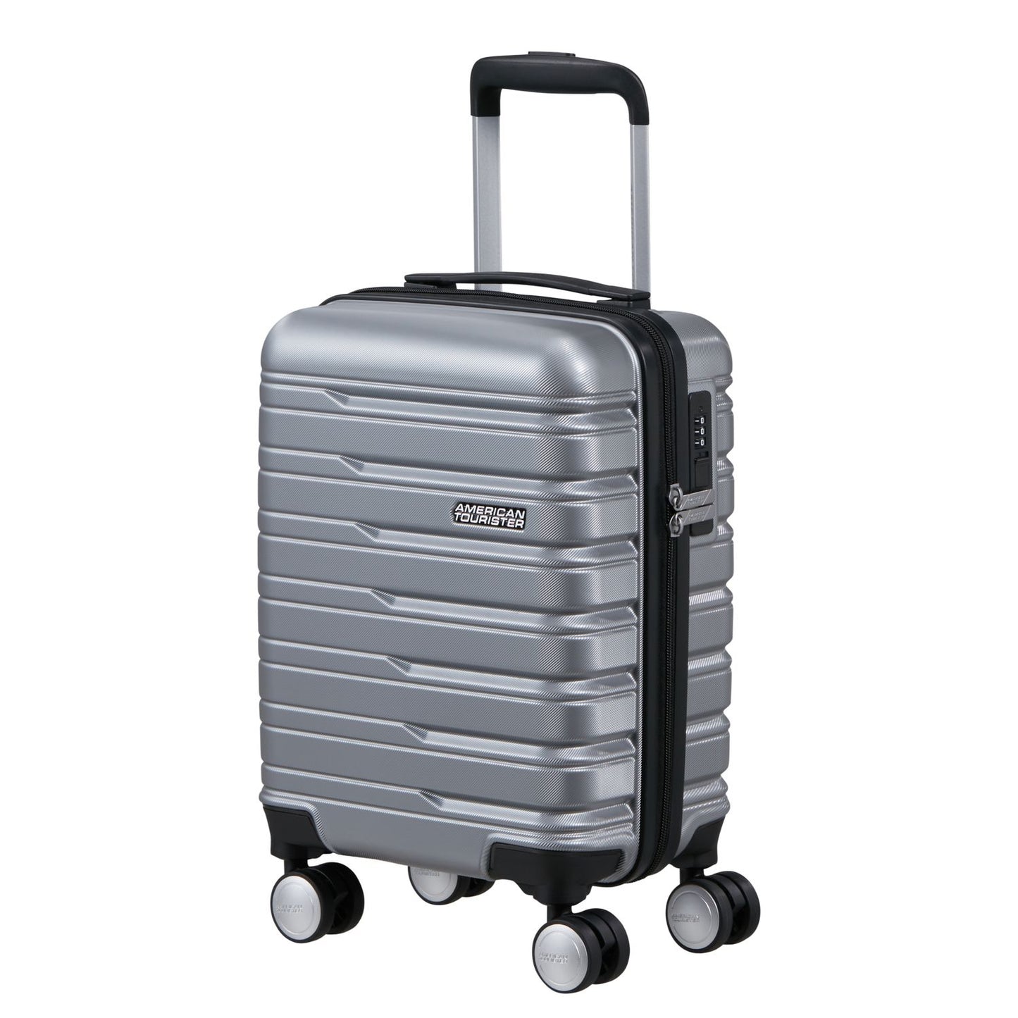 American Tourister Flashline Underseater Spinner 45 cm - Afneembare wielen - 20 liter - 45x30x20 cm - sky silver
