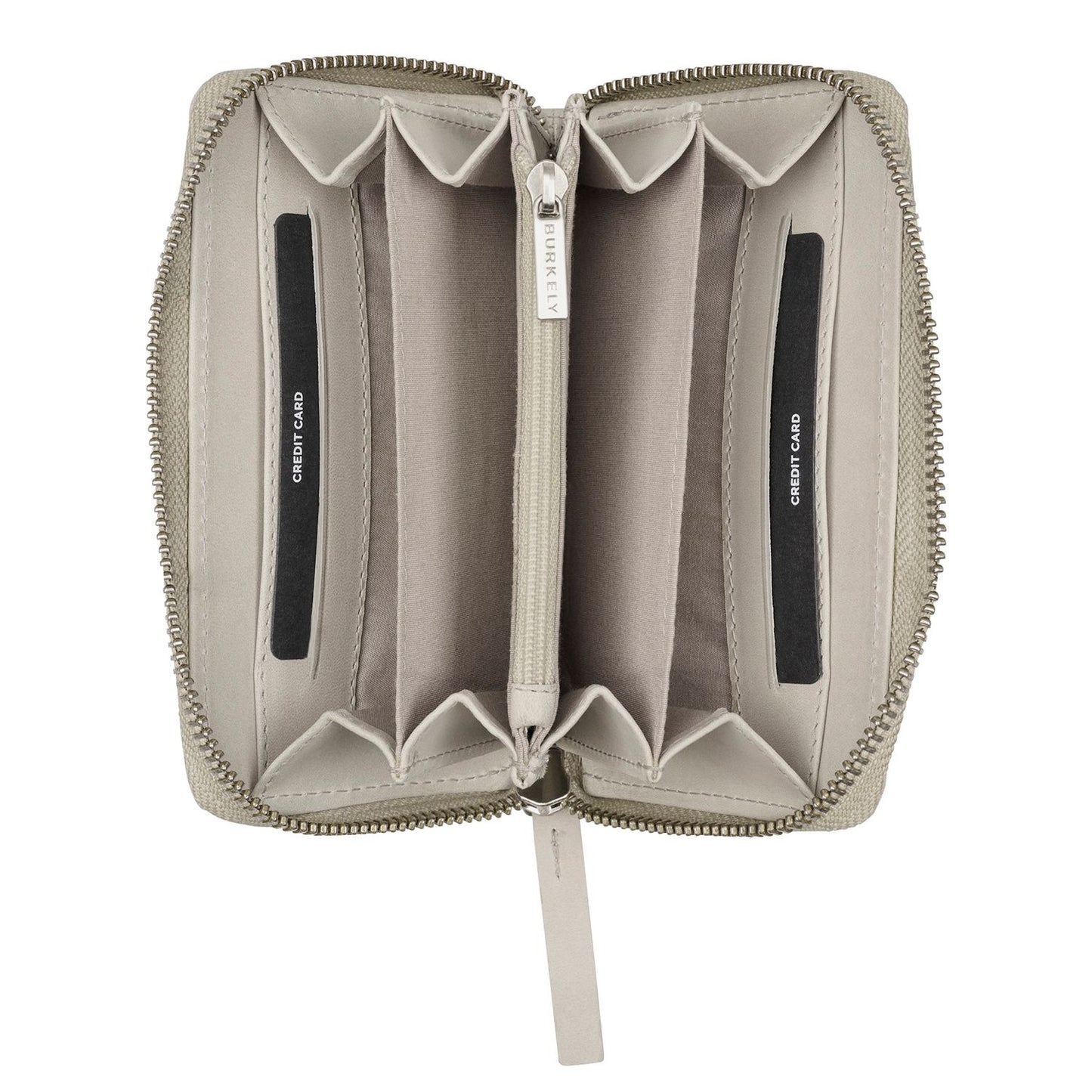 Burkely Cool Colbie Portemonnee Medium - met ritssluiting - grijs