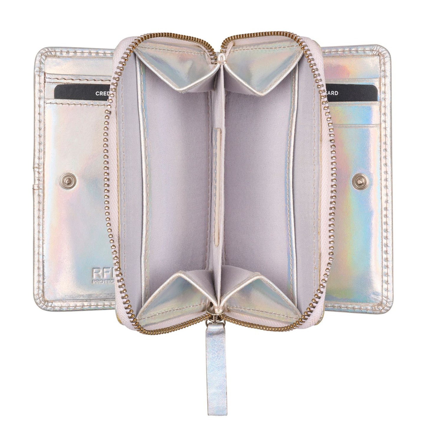 Burkely Cool Colbie Dubbele Billfold Portemonnee holographic