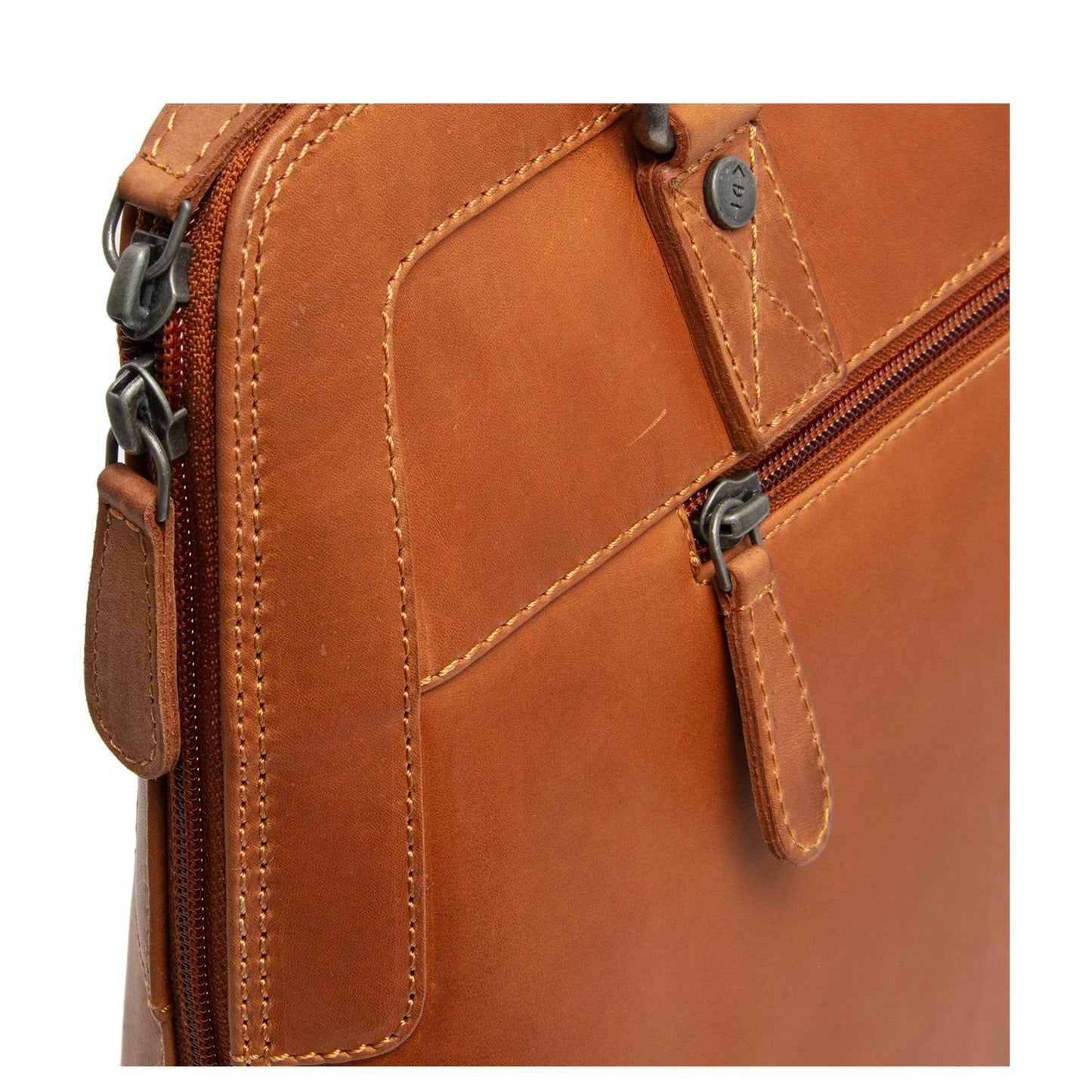 The Chesterfield Brand Elvar Schoudertas - met afneembare schouderriem - cognac