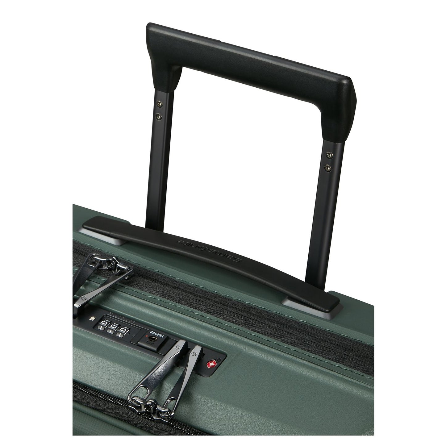 Samsonite Intuo Handbagage Spinner 55 cm - Uitbreidbaar 42/48 liter - met 15.6" laptop-voorvak - 55x40x20/23 cm - olijf groen