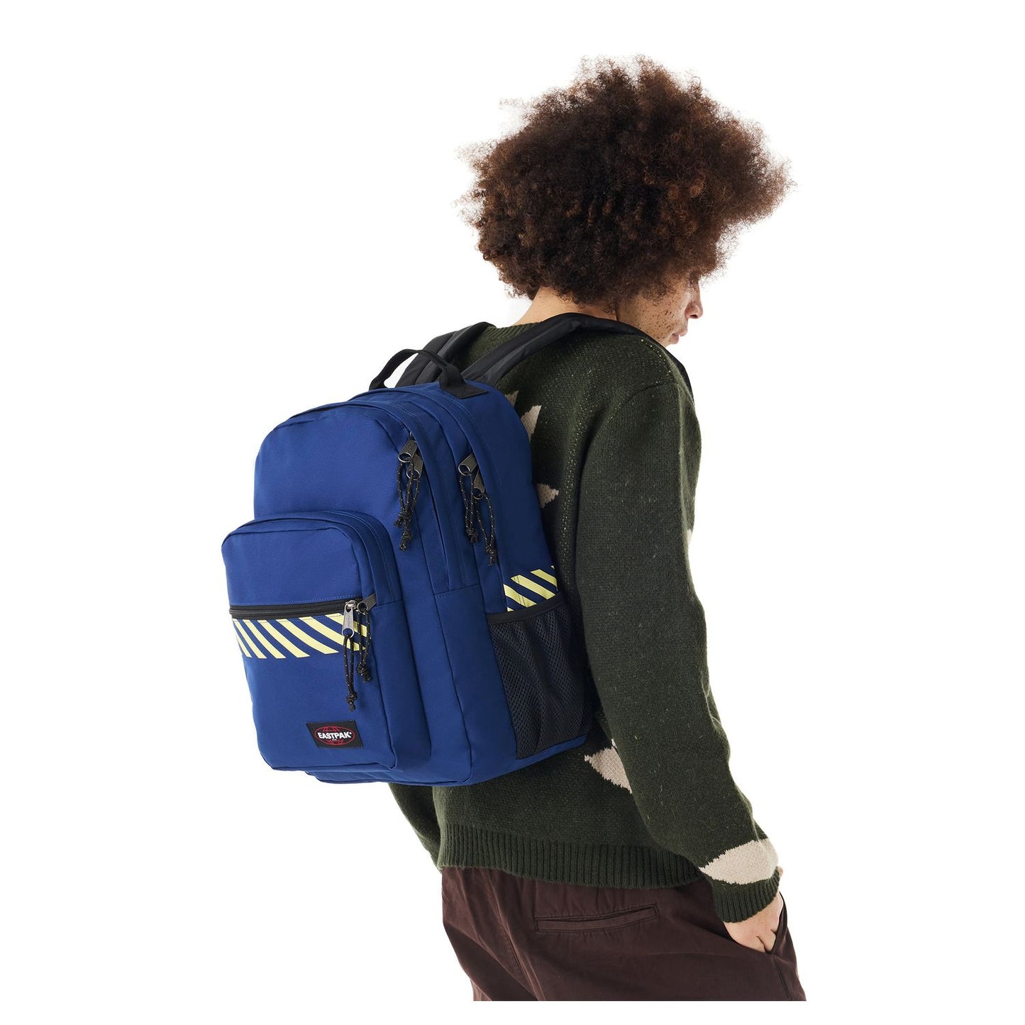 Eastpak Morius Rugzak School - 15" laptopvak - refleks stripe navy