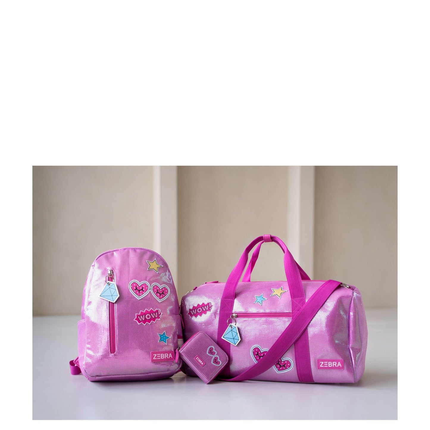 Zebra Trends Explorer Kinderreistas 45 cm - 25 liter - 45x25x22 cm - glitter / glamour