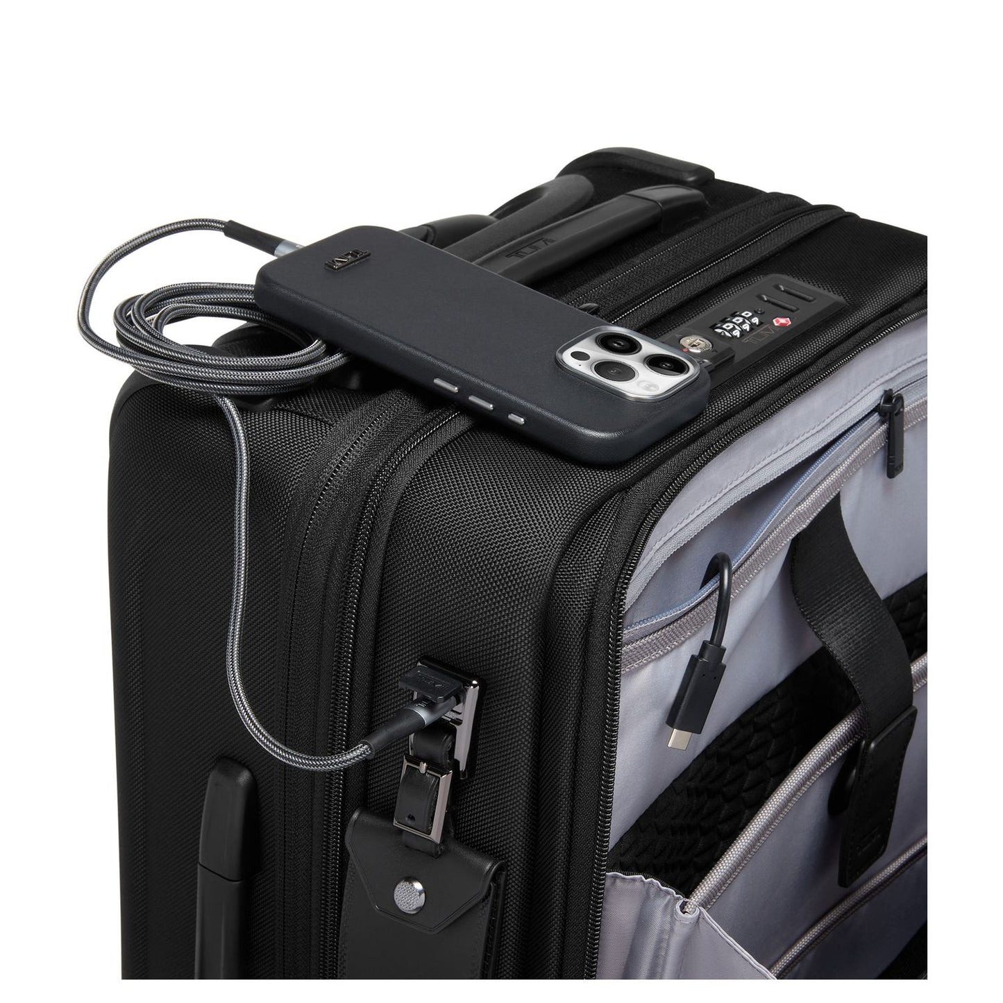 TUMI Alpha Handbagage Spinner 55 cm - Uitbreidbaar - 15" laptopvak - 55x35x23/28 cm - black