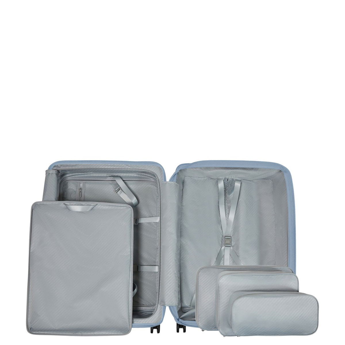 Samsonite Paralux HS Spinner 75 cm - Uitbreidbaar 105/115 liter - 75x50x31/34 cm - fog blue
