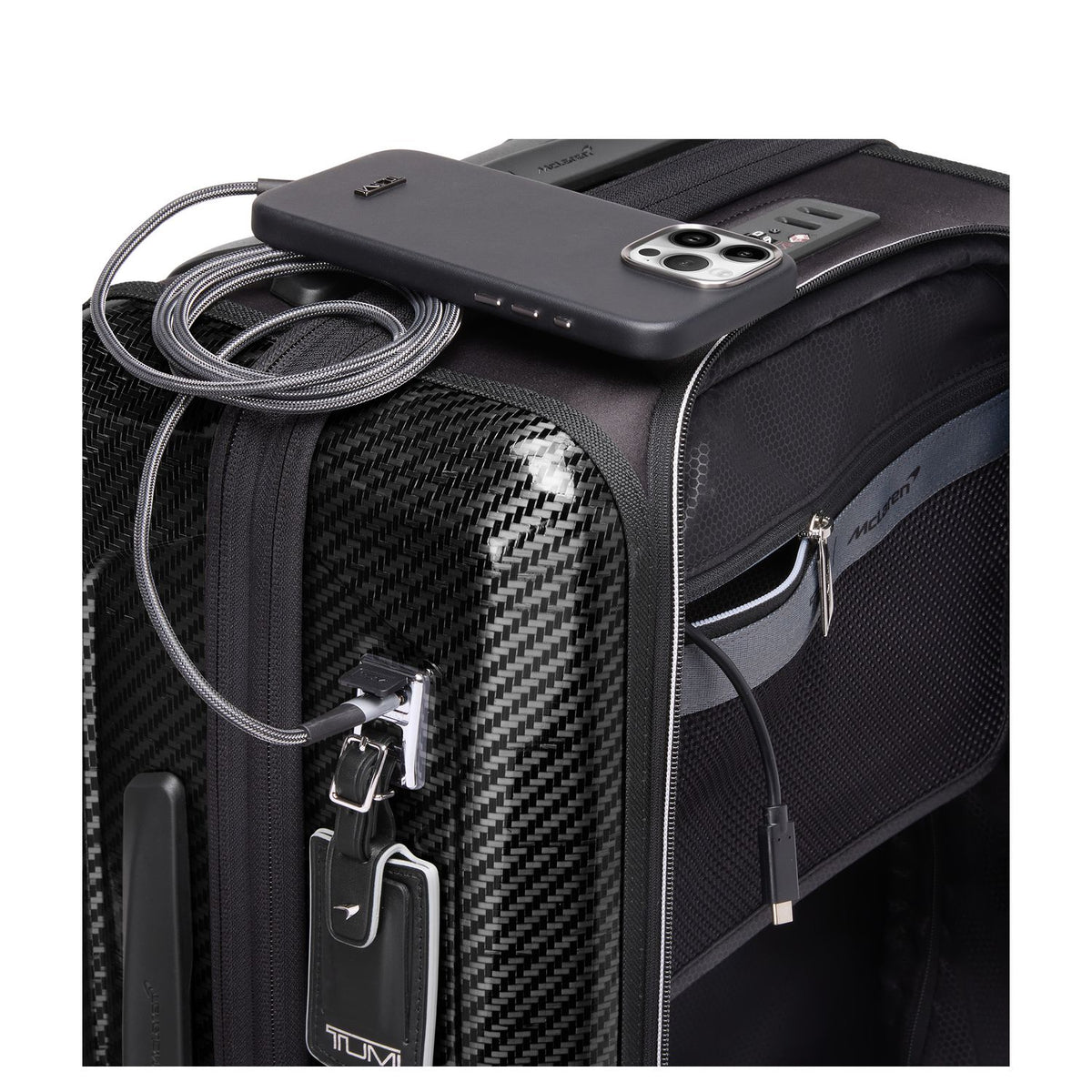 TUMI McLaren Aero Handbagage Spinner 56 cm - Uitbreidbaar 36 liter - easy acces - 56x35x23/28 cm - night galaxy