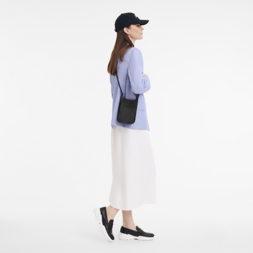 Longchamp Le Foulonné Telefoonhoes met leren veter - 34200021001