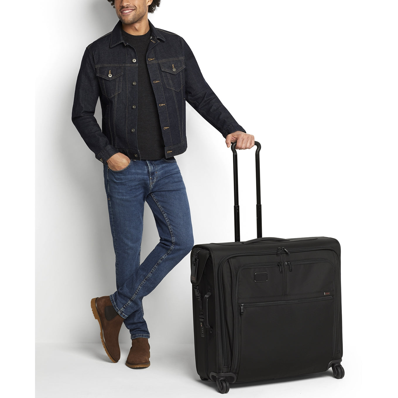 Tumi Alpha Extended Trip 4 Wheel Garment Bag schwarz Weicher Koffer