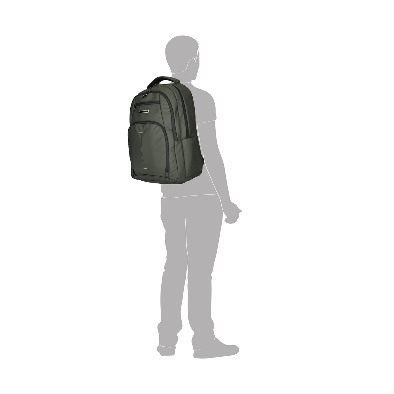Enrico Benetti Northern Laptop Backpack 17" olive