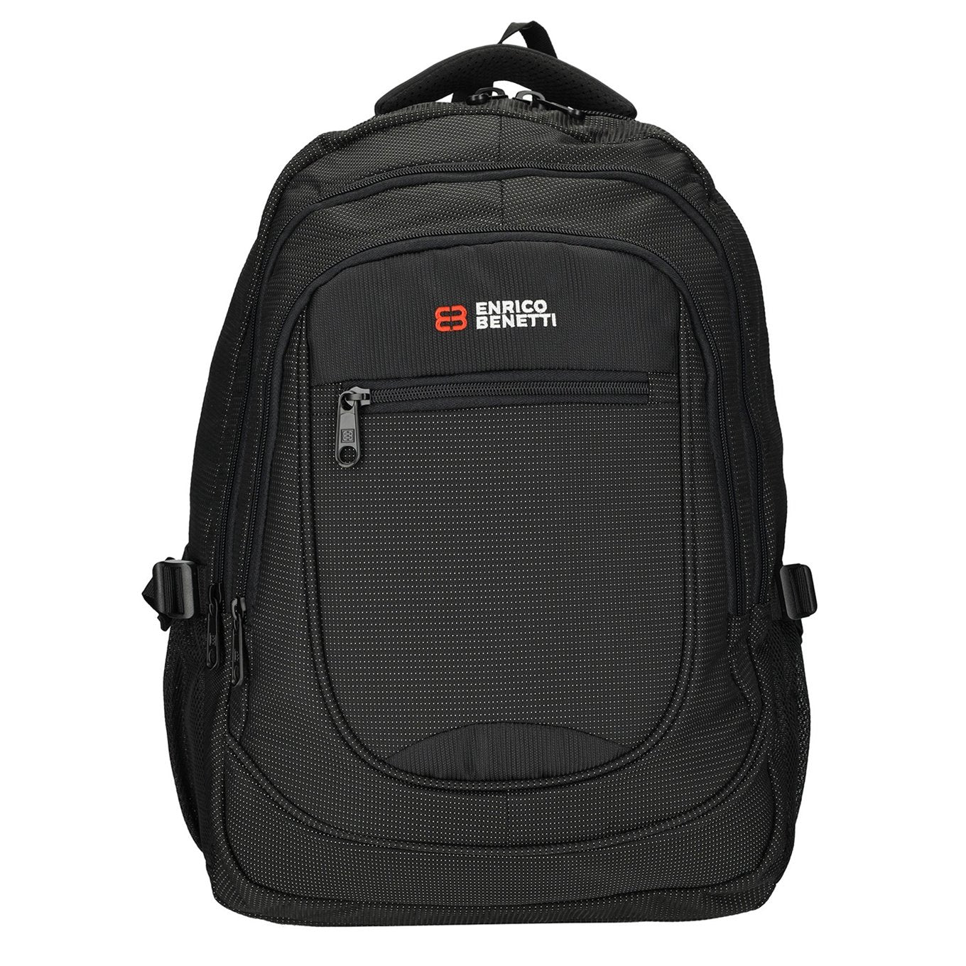 Enrico Benetti Santa Cruz 17,3'' Laptop-Rucksack Punkte schwarz weiß Laptop-Rucksack