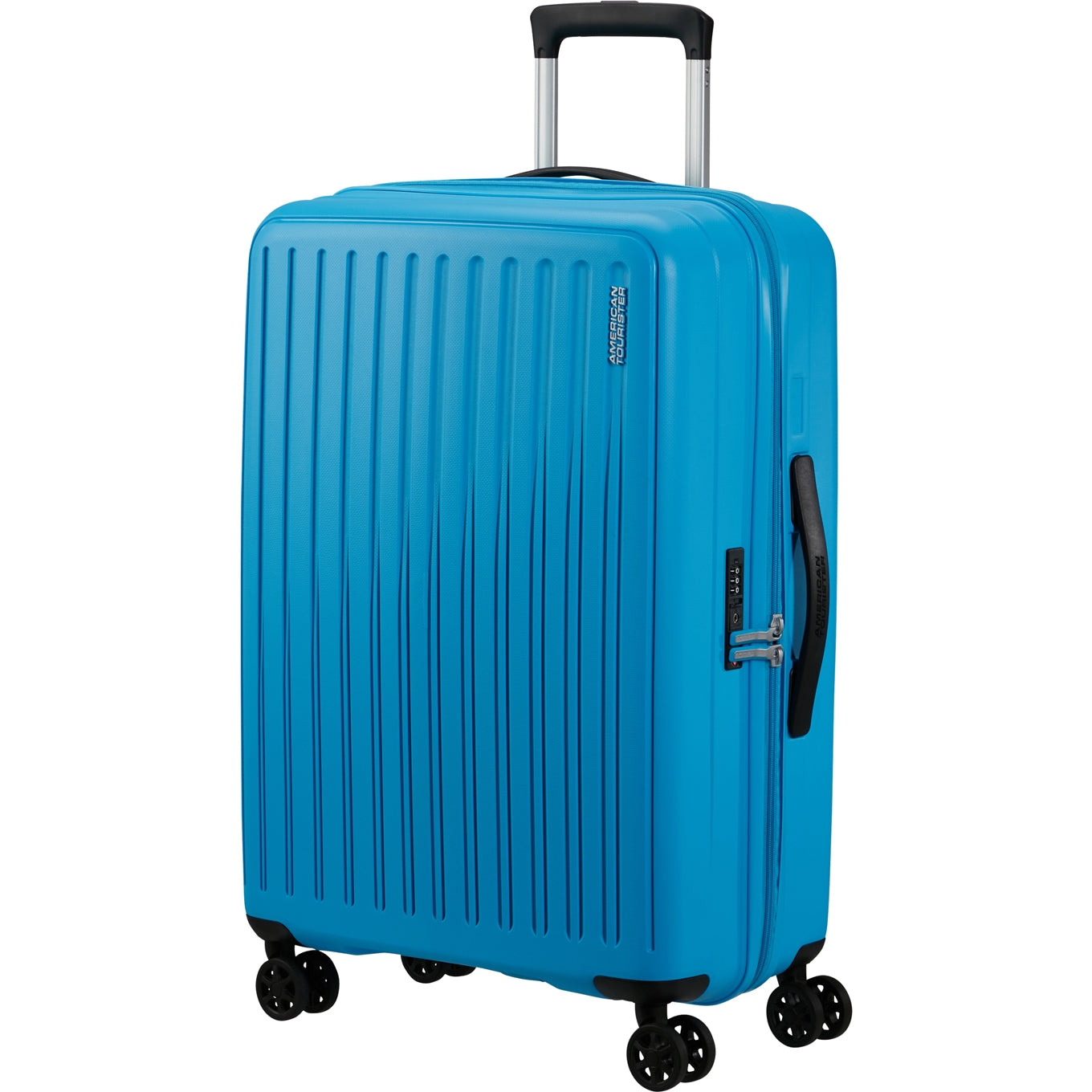 American Tourister Rejoy Spinner 68/25 TSA azurblauer Hartschalenkoffer