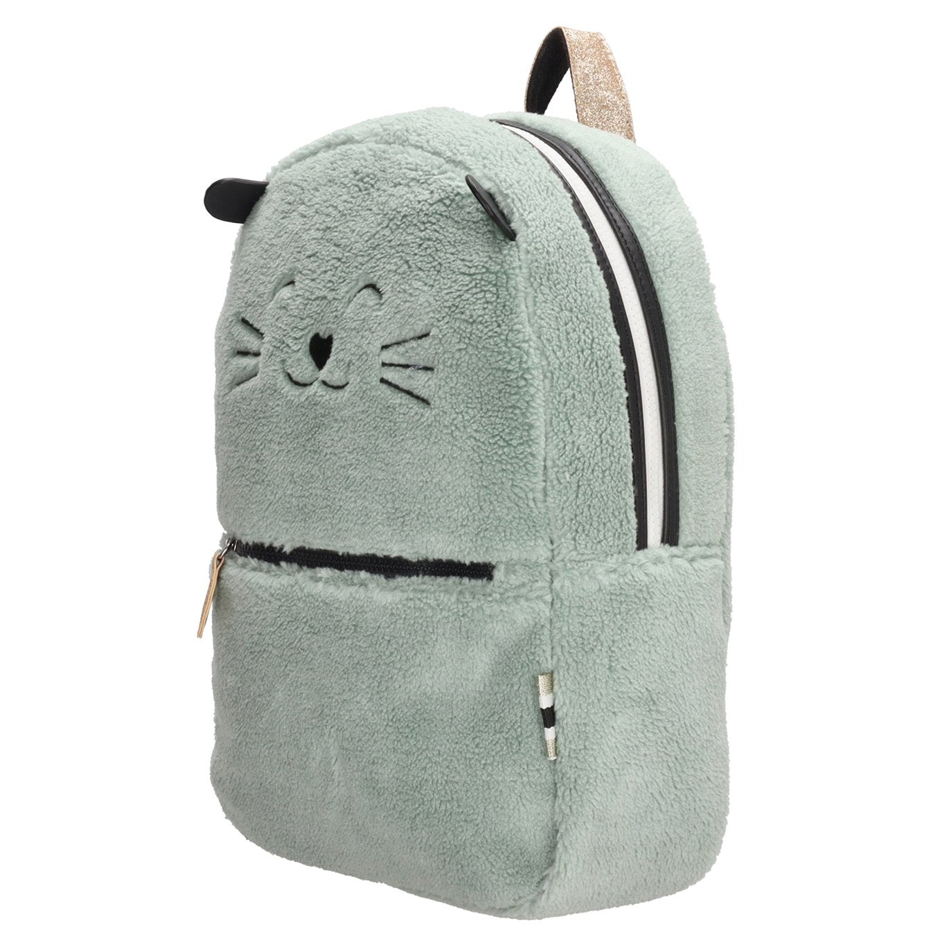 Zebra Trends Girls Rugzak Teddy Cat mint