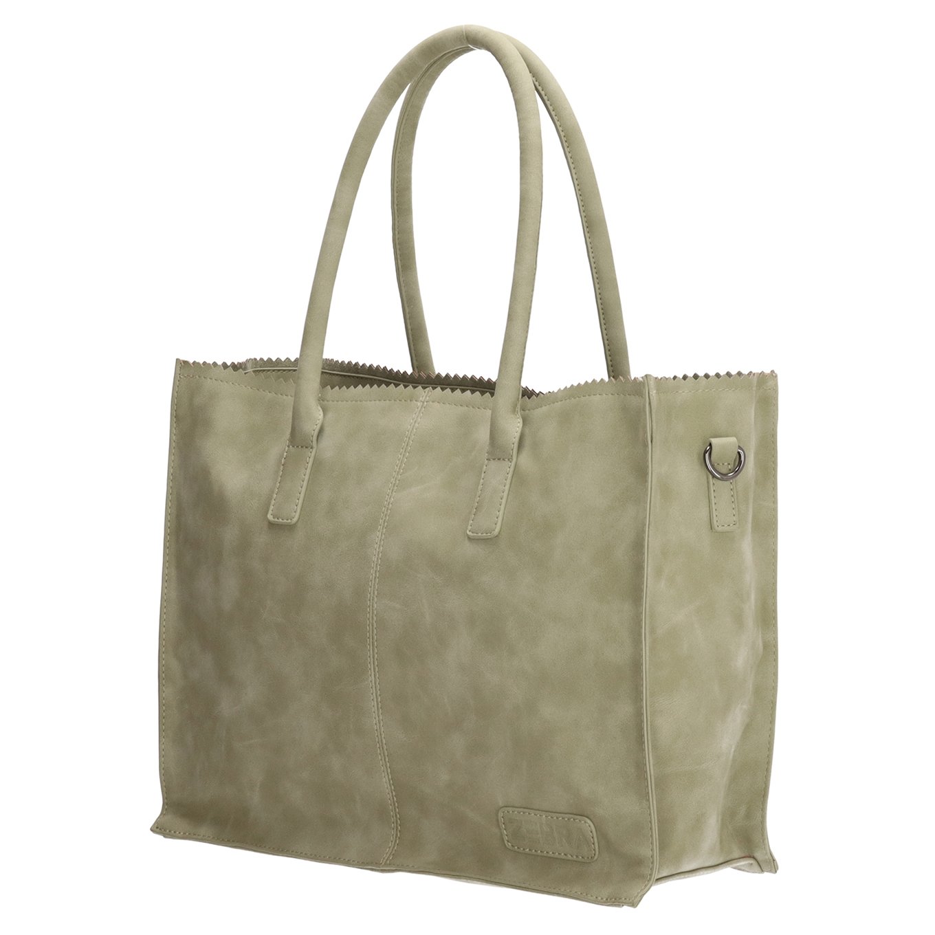 Zebra Trends Natural Bag Lisa Shopper groen