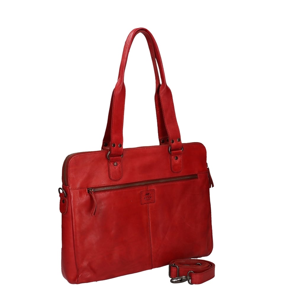 Bear Design Cow Lavato Laptopschoudertas rood