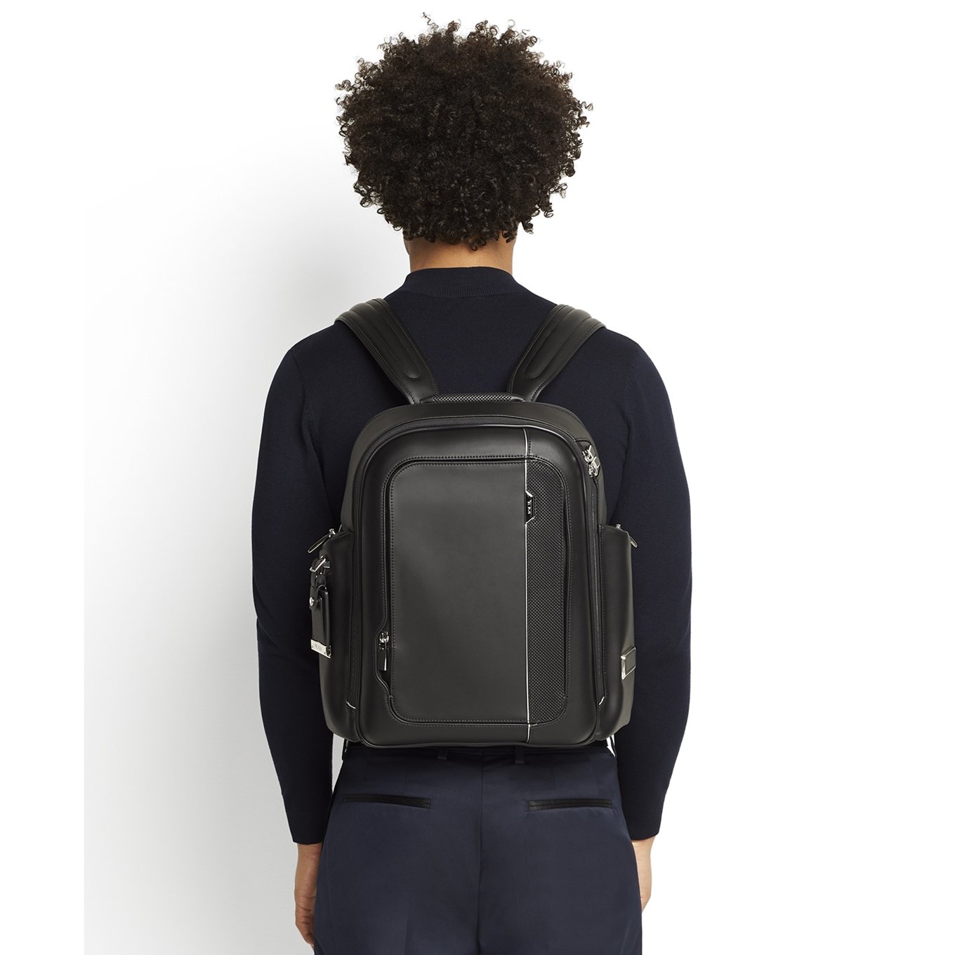 Tumi Arrive Larson Backpack black leather