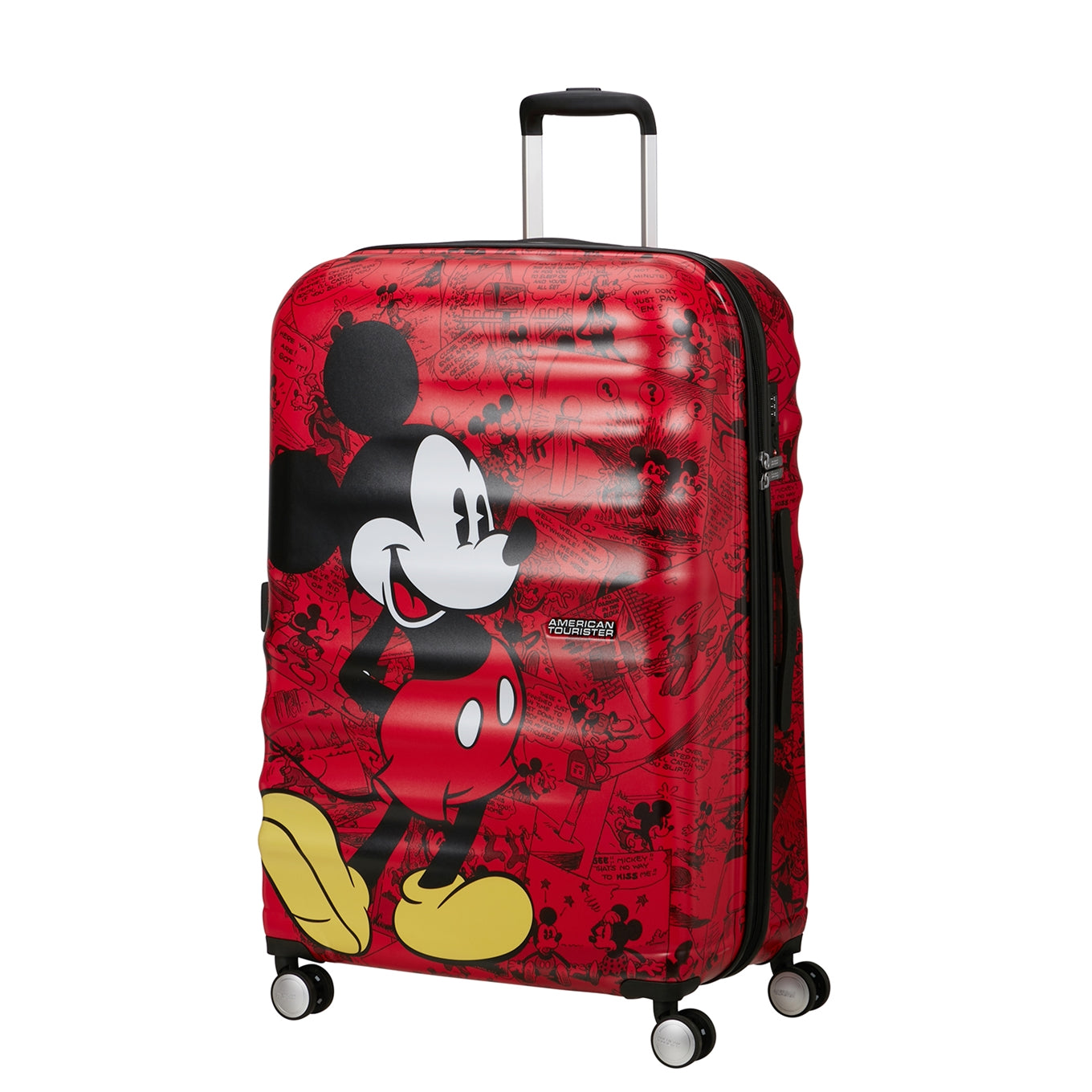 American Tourister Wavebreaker Disney Spinner 77/28 TSA mickey comics red Hard Case