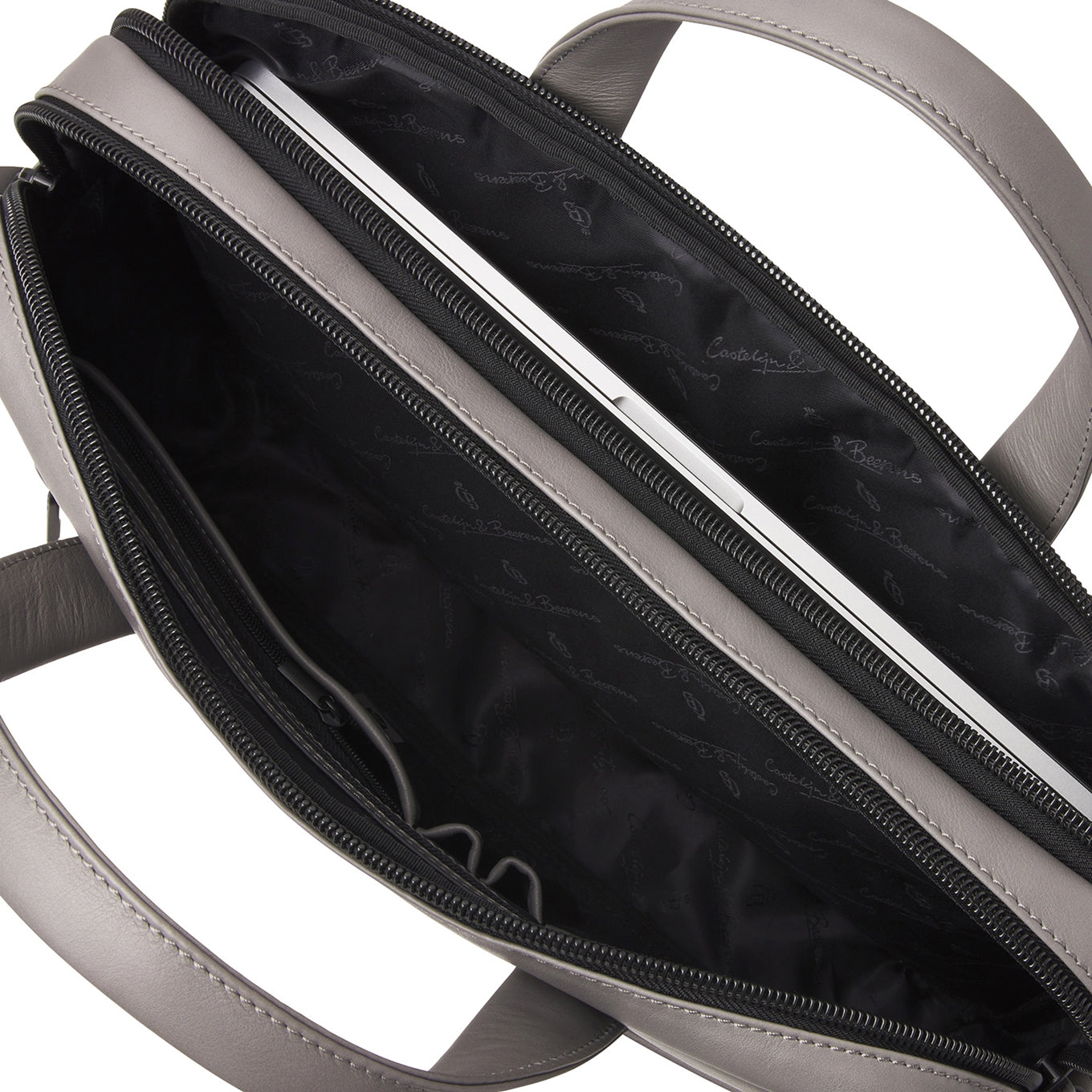 Castelijn & Beerens Nappa X Charlie Laptop / Tablet Tas 15.6'' grijs