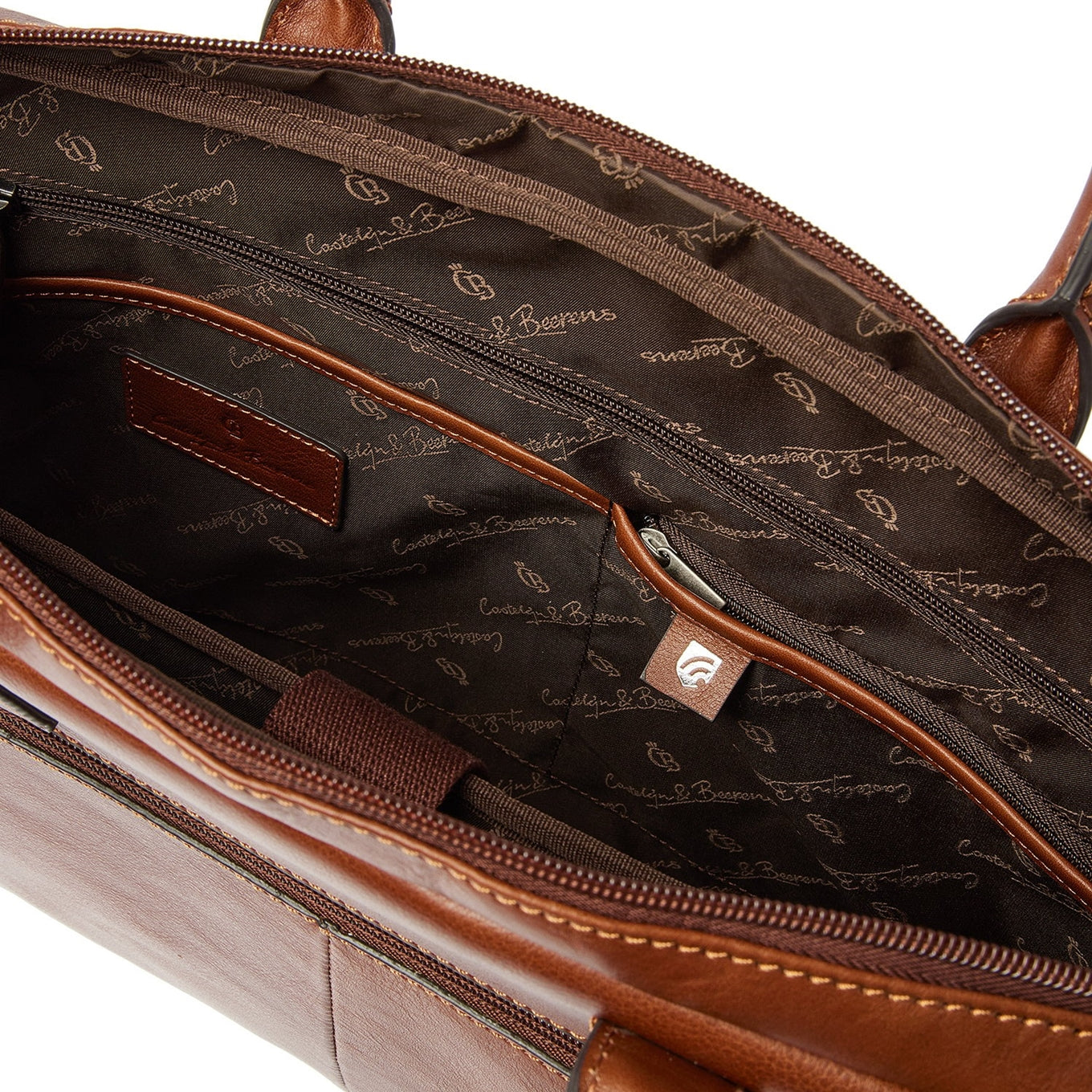 Castelijn & Beerens Laptop Shoulderbag 15.6" light brown