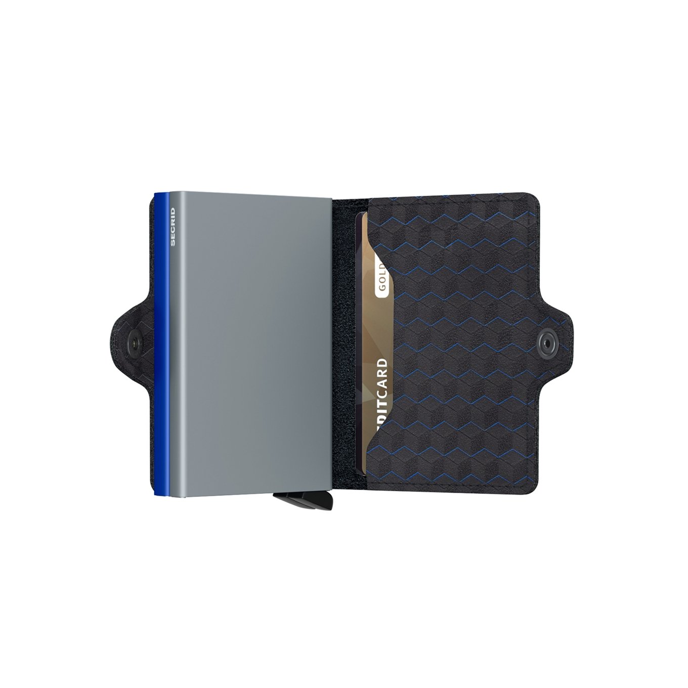 Secrid Twinwallet Portemonnee Optical black & titanium