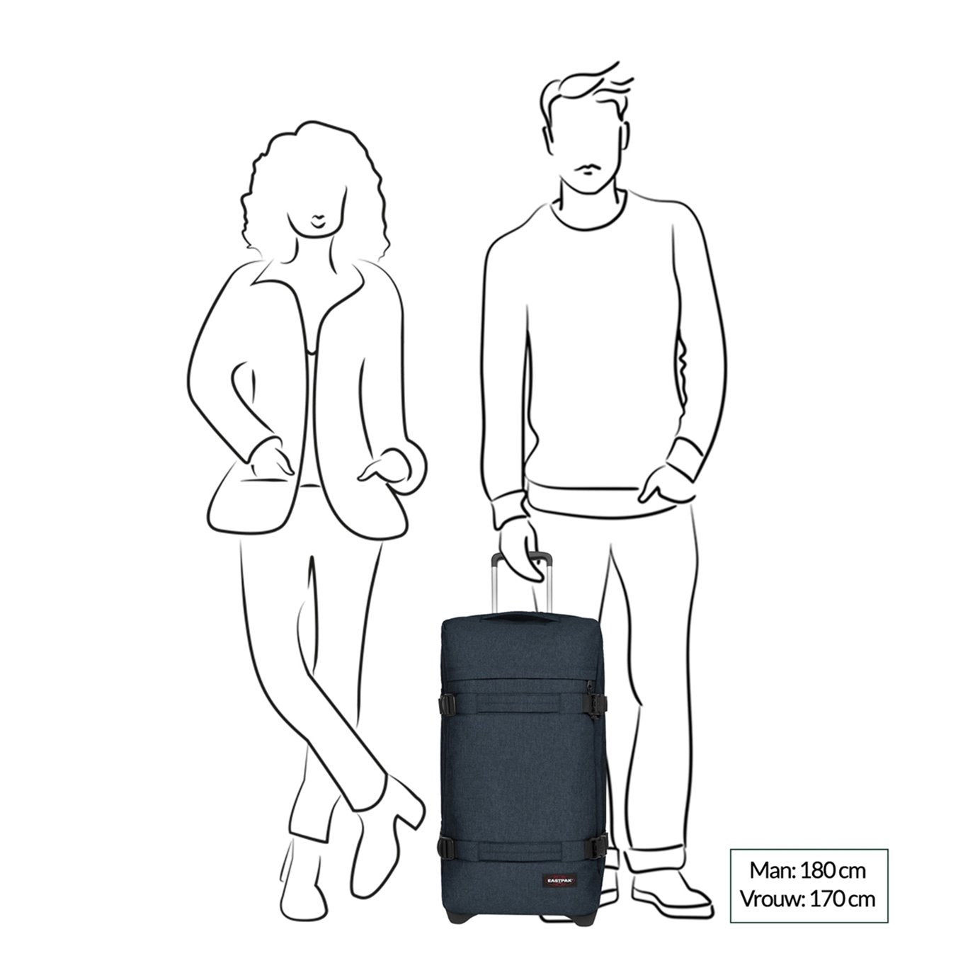 Eastpak Transit'R M triple denim